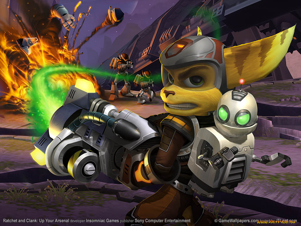 ratchet, clank, up, your, arsenal, видео, игры, and