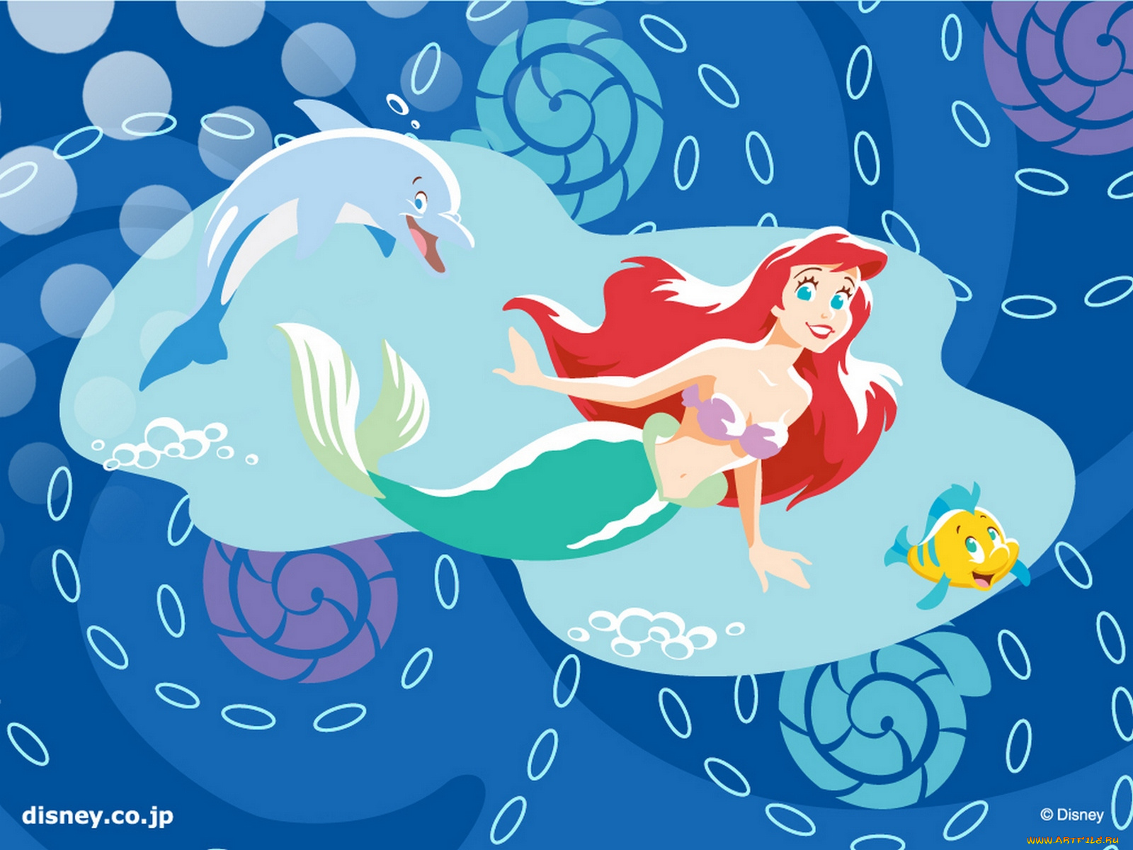 мультфильмы, the, little, mermaid