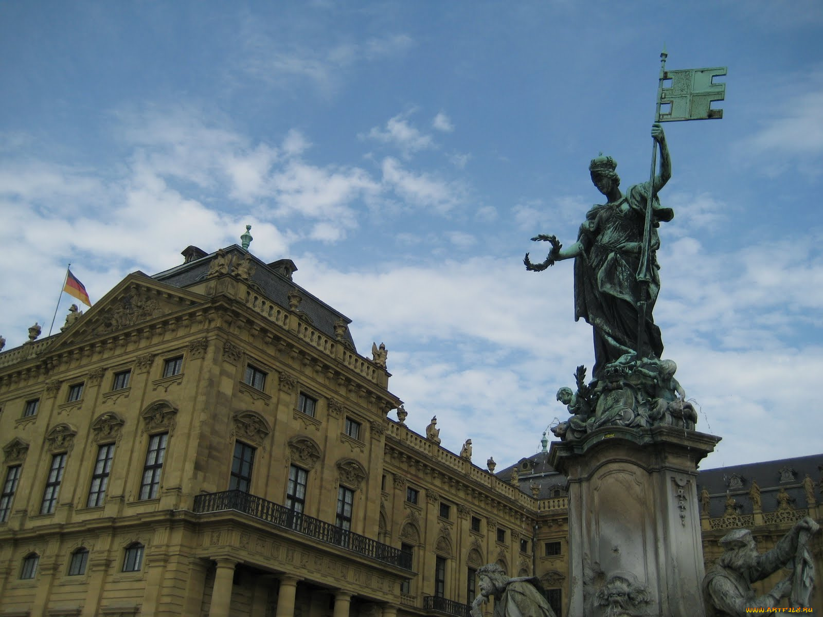 города, памятники, скульптуры, арт, объекты, wuerzburg, бавария