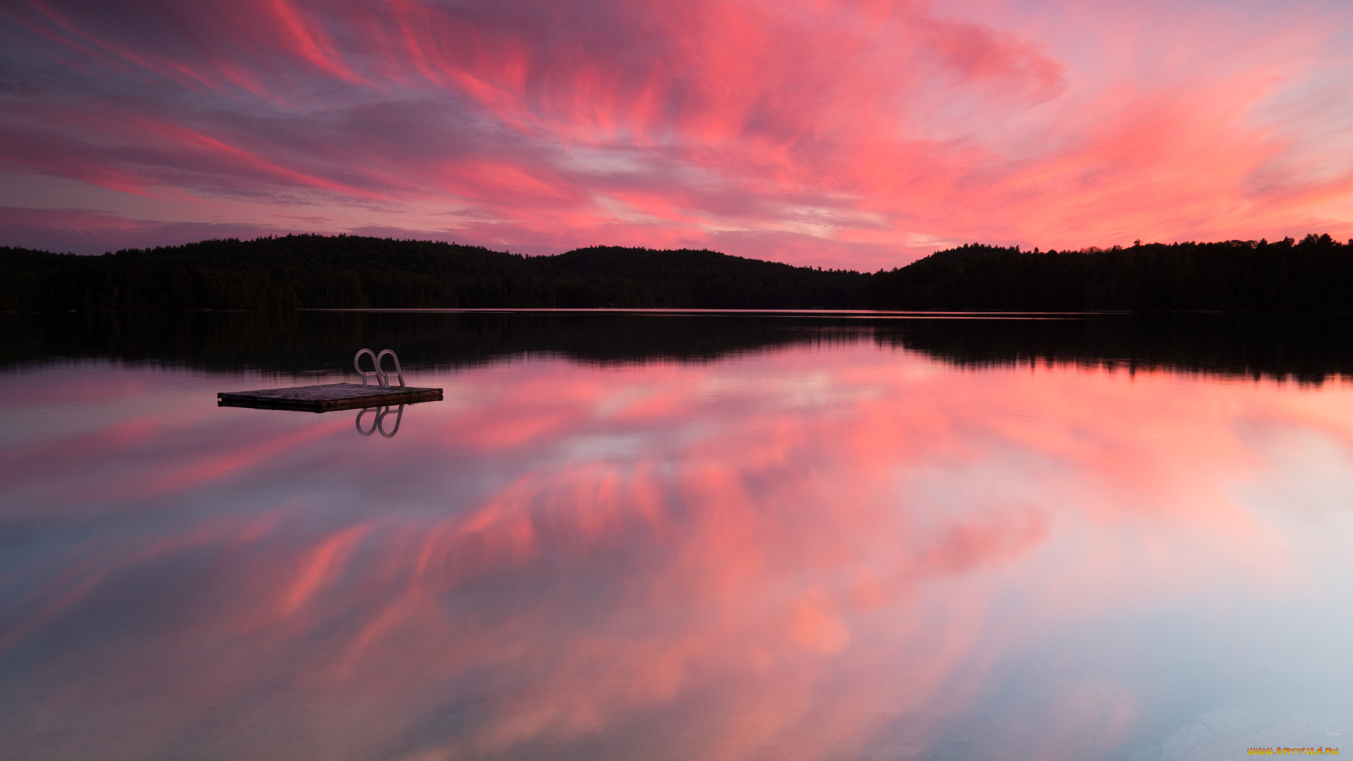 природа, реки, озера, озеро, закат, green, lake