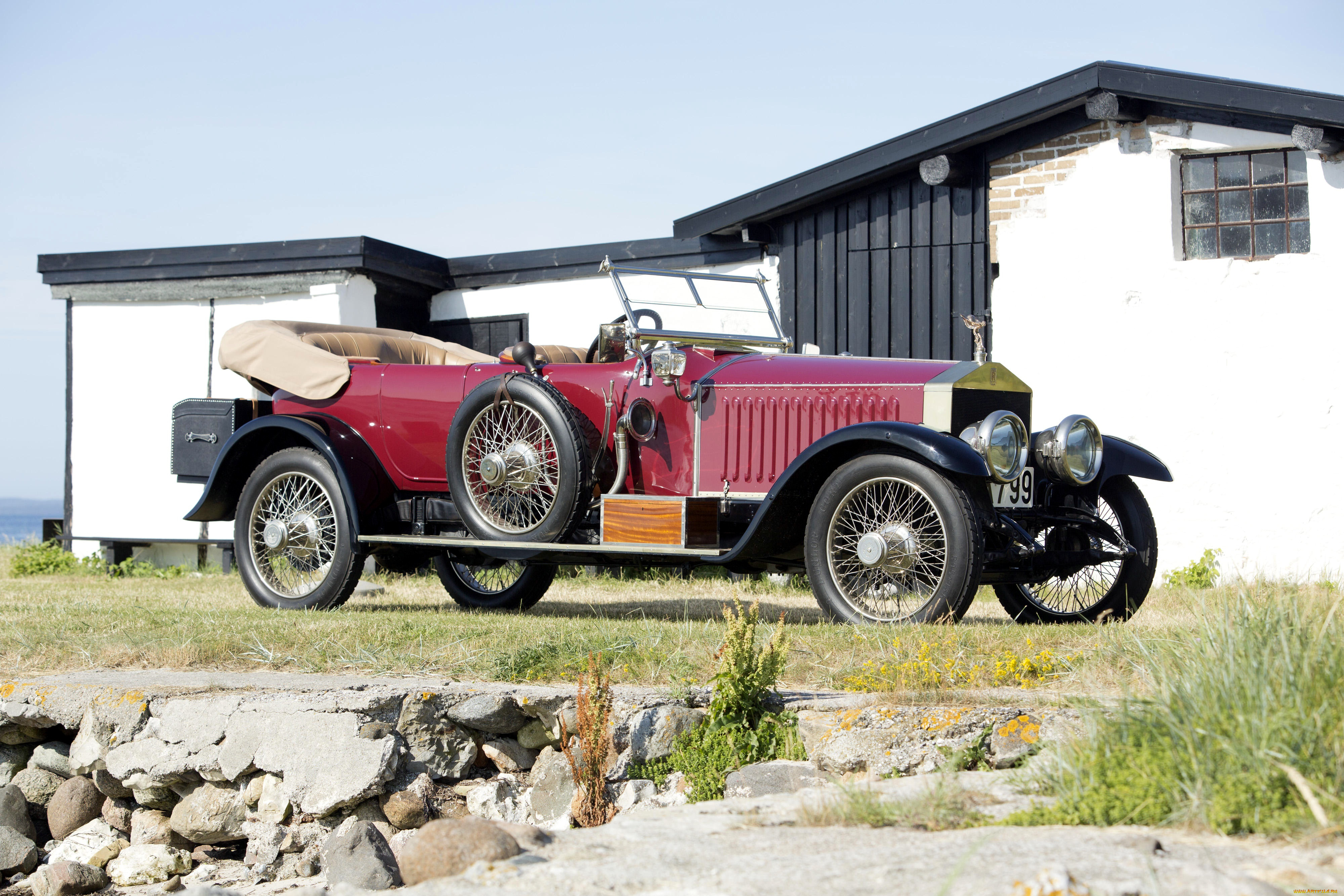 автомобили, классика, 1913г, tourer, hp, open, 40-50, ghost, silver, rolls-royce