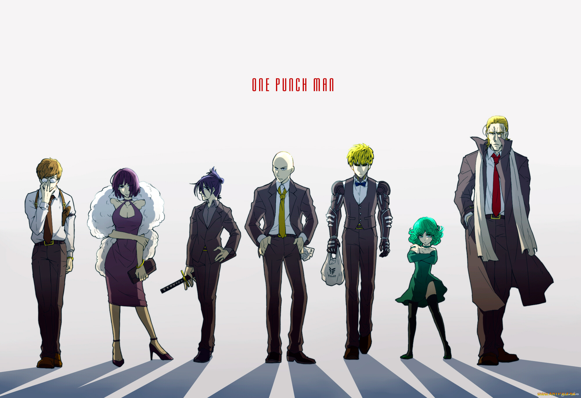 аниме, one, punch, man, персонажи