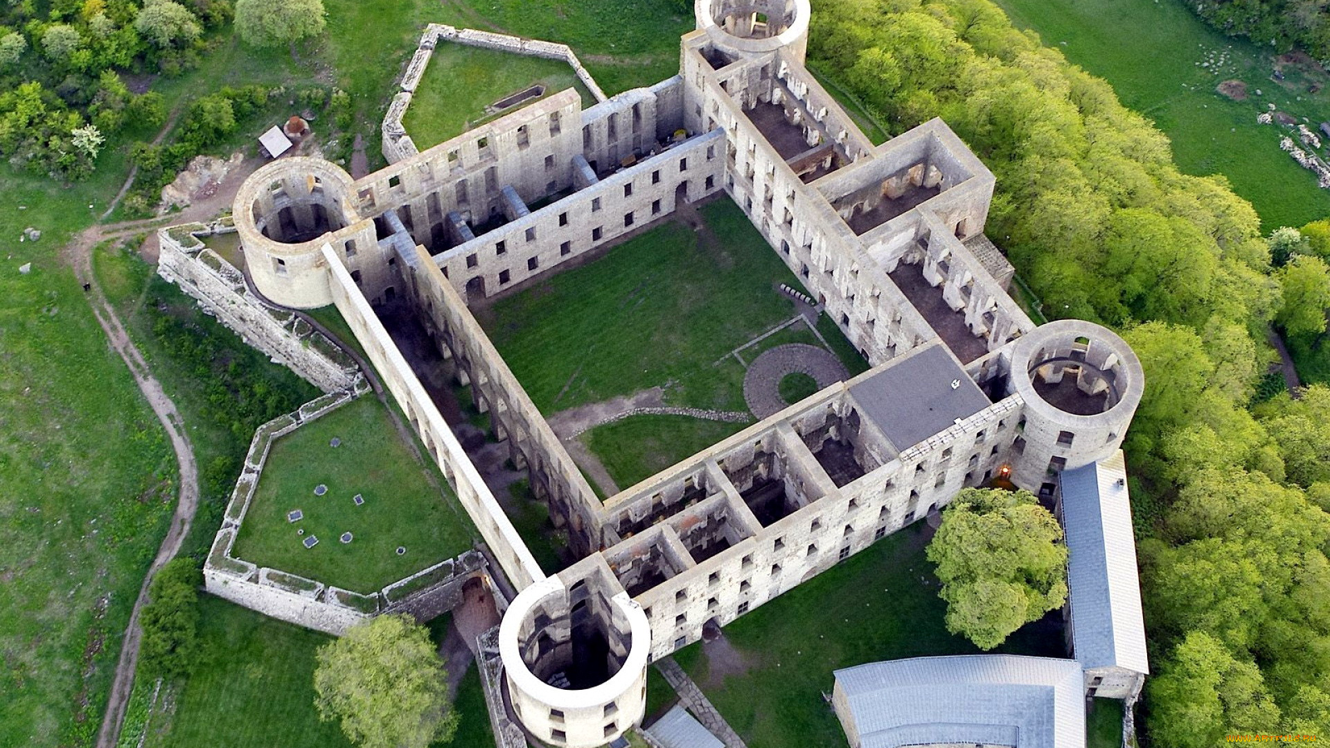 borgholm, castle, города, замки, швеции, borgholm, castle