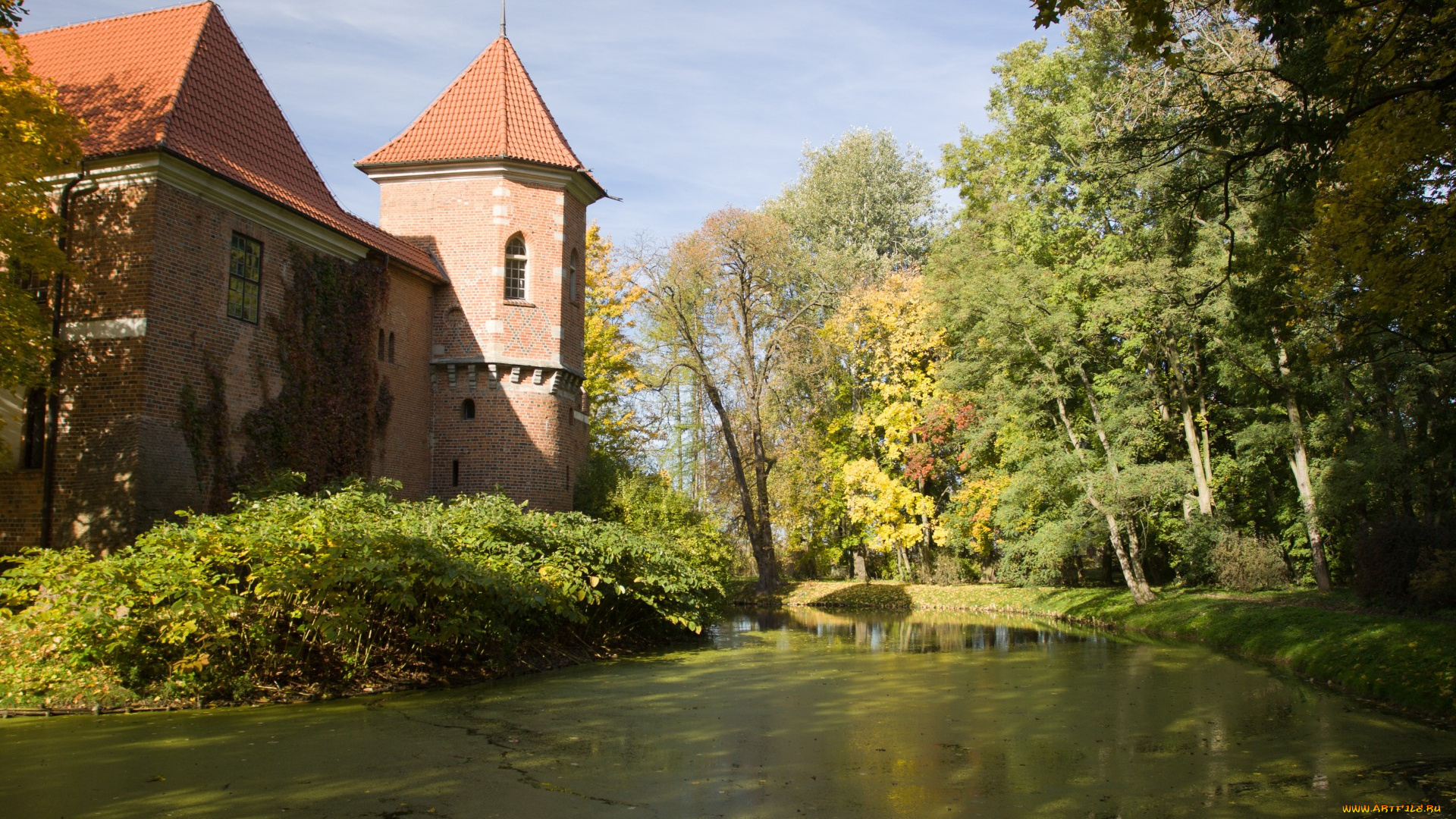 oporow, castle, города, замки, польши, oporow, castle