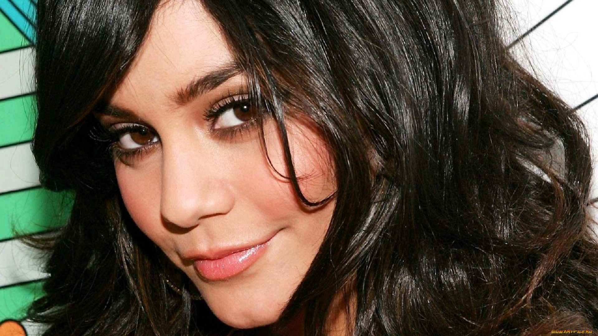 девушки, vanessa, hudgens, шатенка, лицо