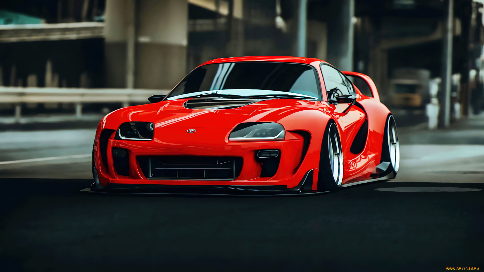 легенда, 3д, графика, другое, , other, toyota, cars, supra, widebody, aftermarket, ai, art, red, mk4, jdm