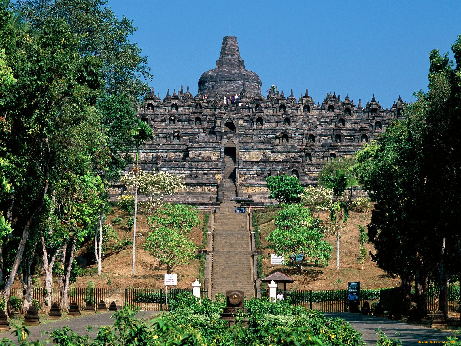 borobudur, java, indonesia, города, исторические, архитектурные, памятники