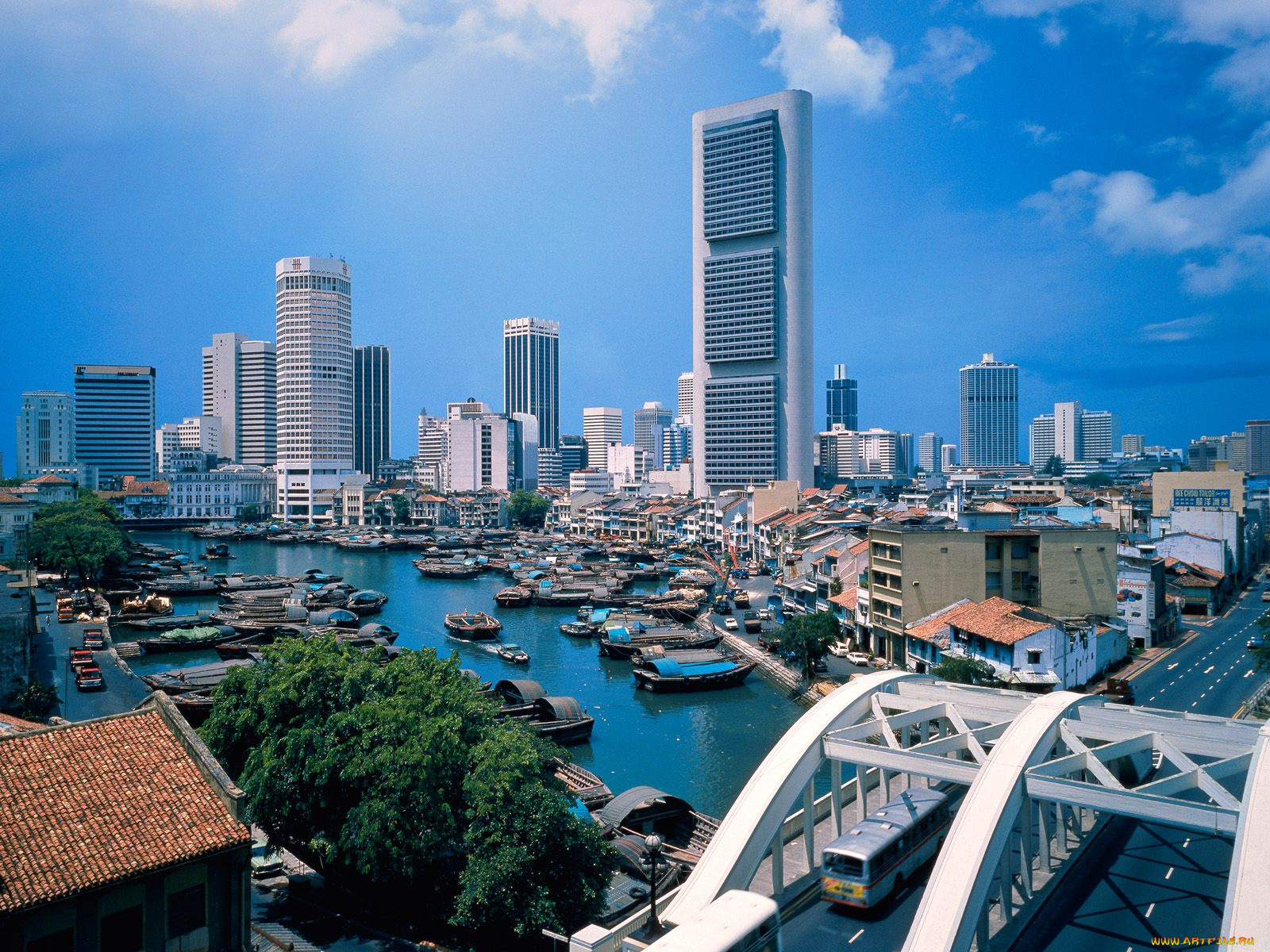 singapore, river, города, сингапур