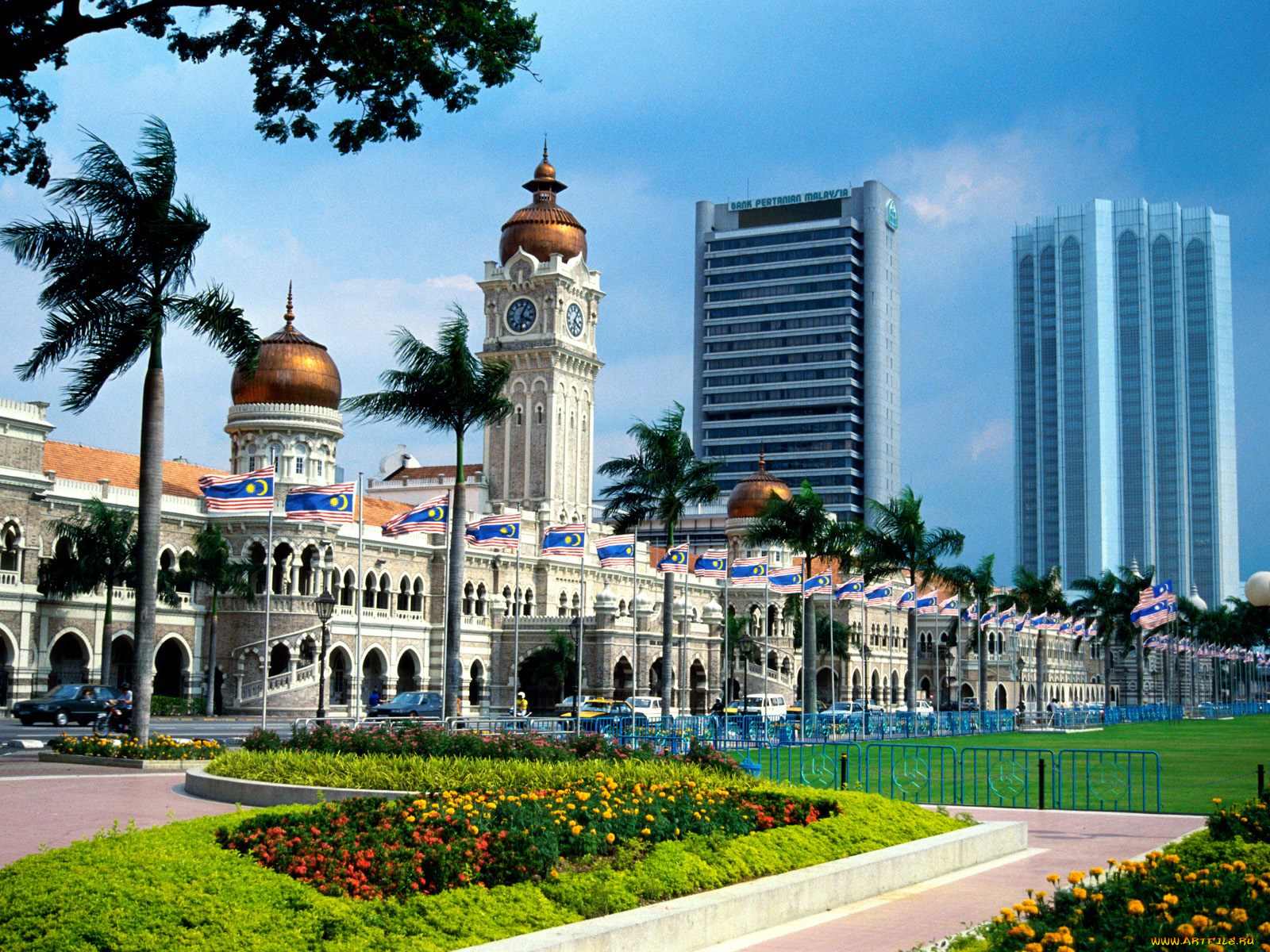 sultan, abdul, samad, building, kuala, lumpur, malaysia, города, куала, лумпур, малайзия