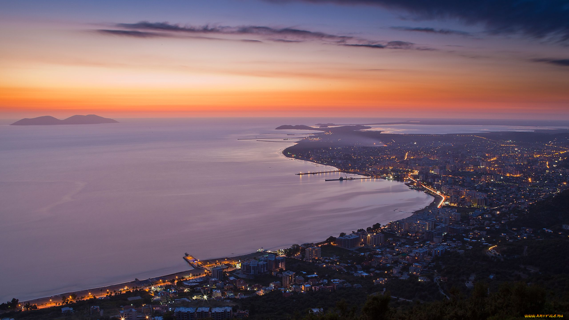 vlora, albania, города, пейзажи