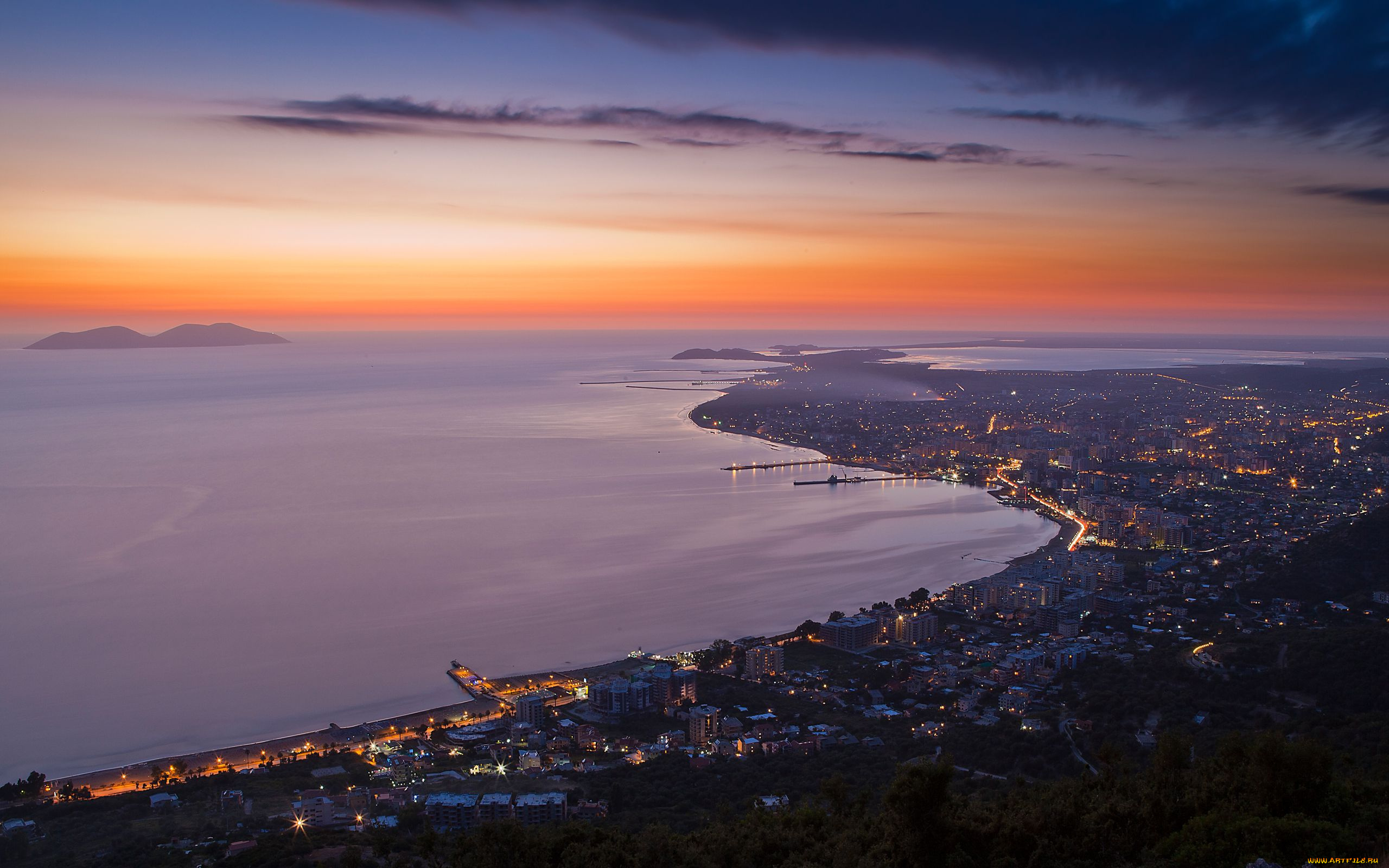 vlora, albania, города, пейзажи