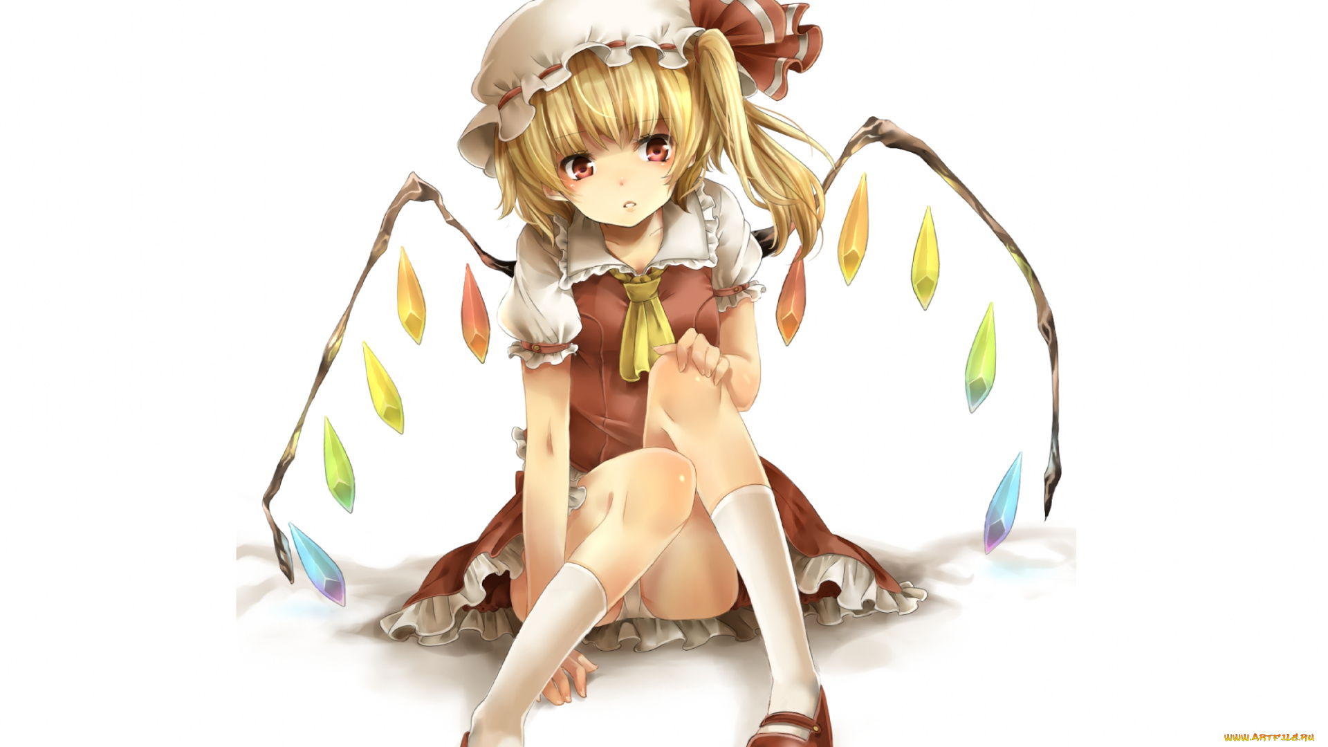 аниме, touhou, фландр, скарлет