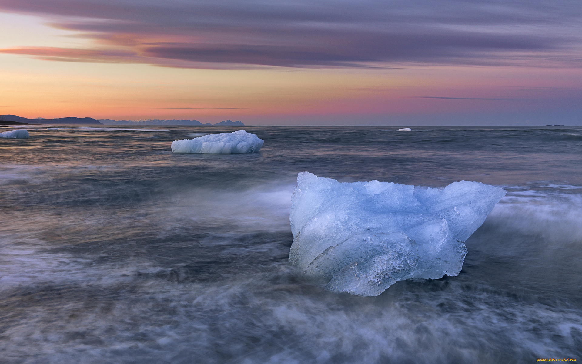 природа, айсберги, ледники, море, лед