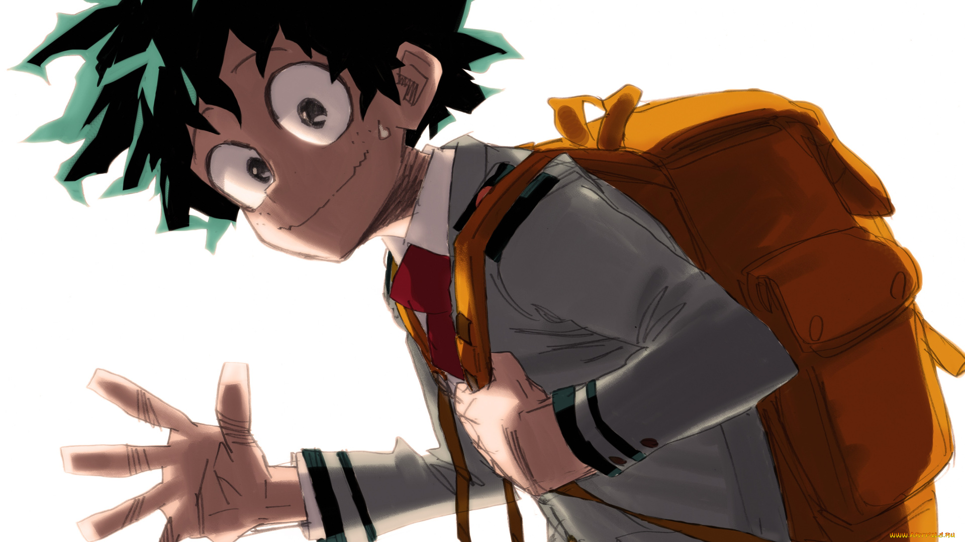 аниме, boku, no, hero, academia, midoriya, izuku