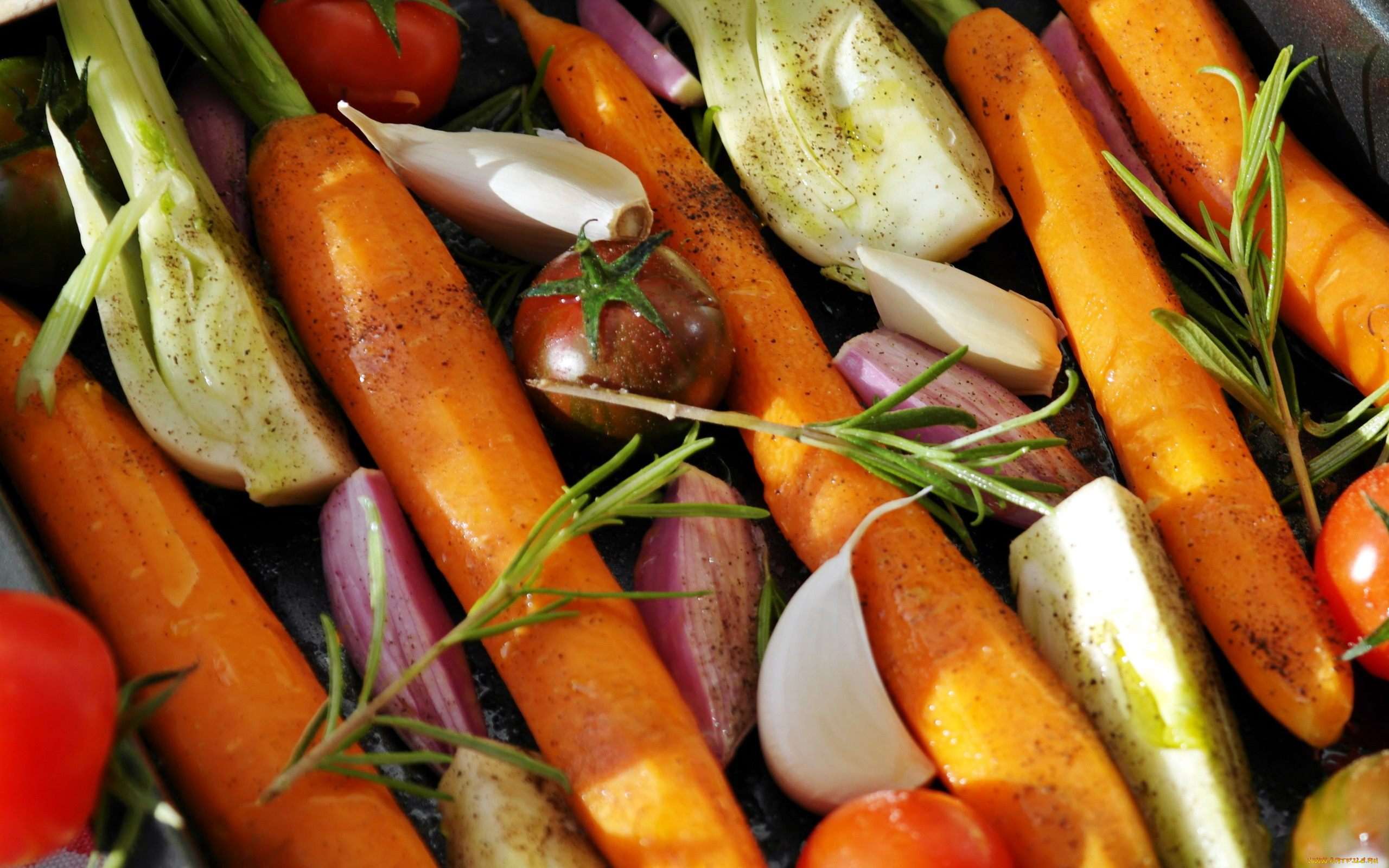 еда, овощи, морковь, лук, чеснок, помидоры