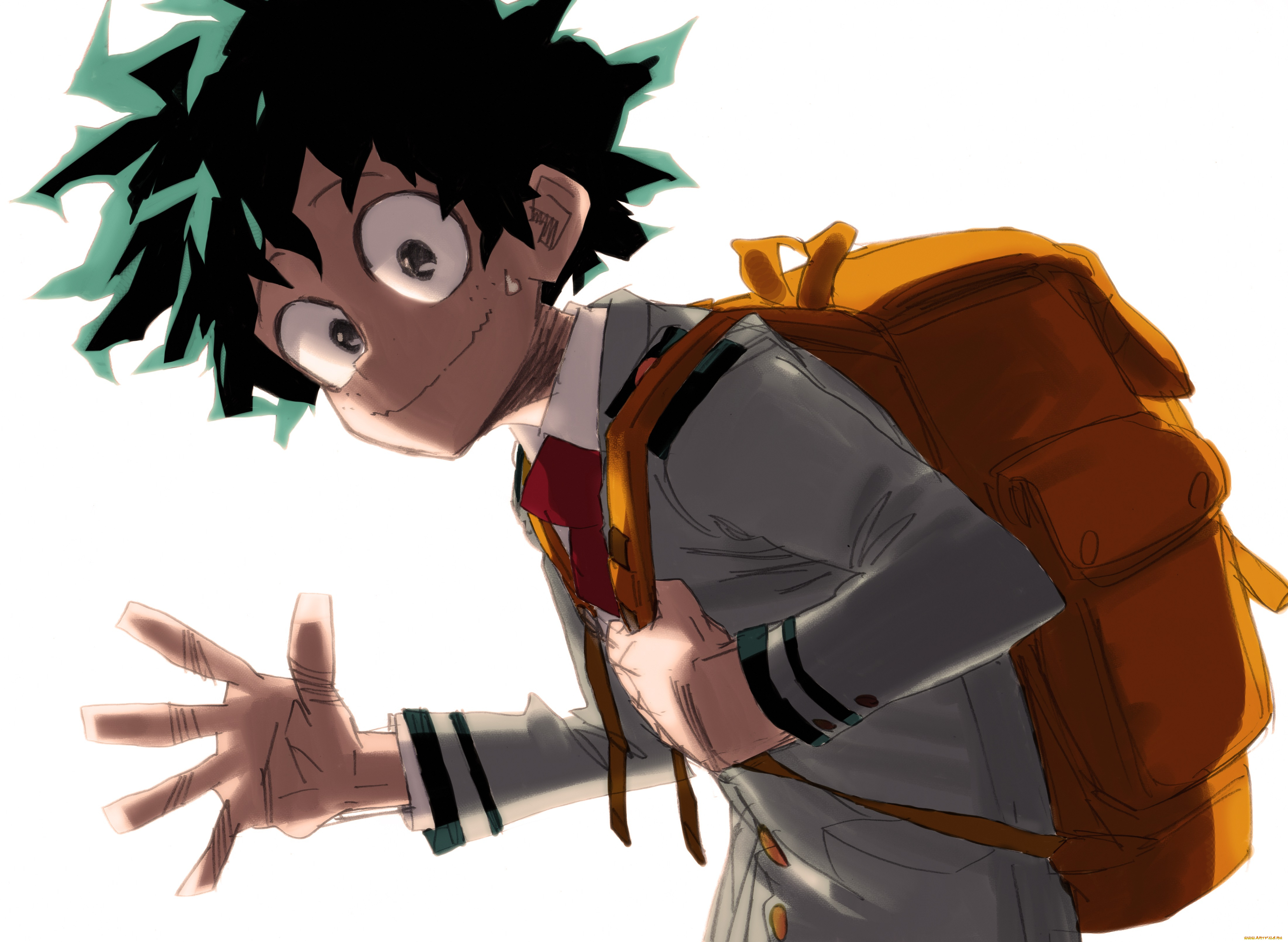 аниме, boku, no, hero, academia, midoriya, izuku