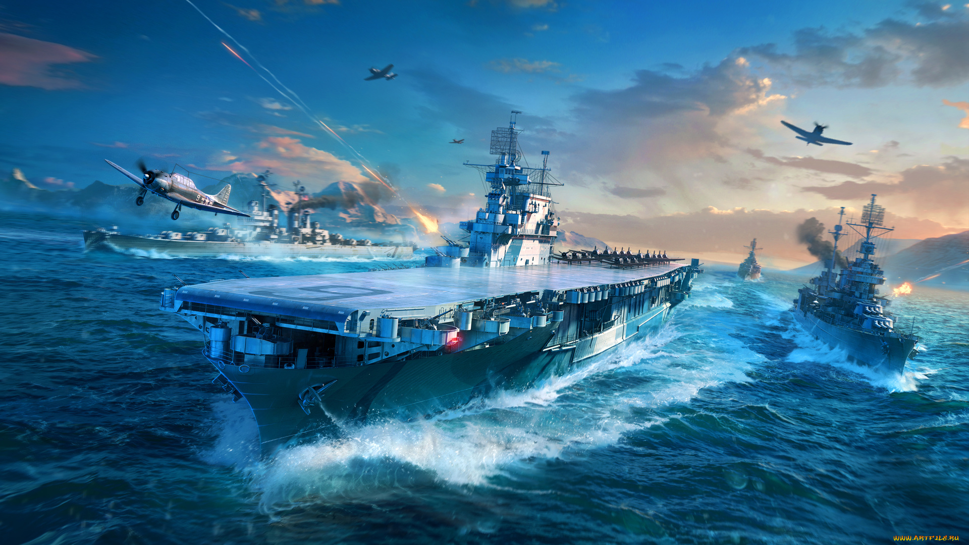 видео, игры, world, of, warships, симулятор, world, of, warships, онлайн, action