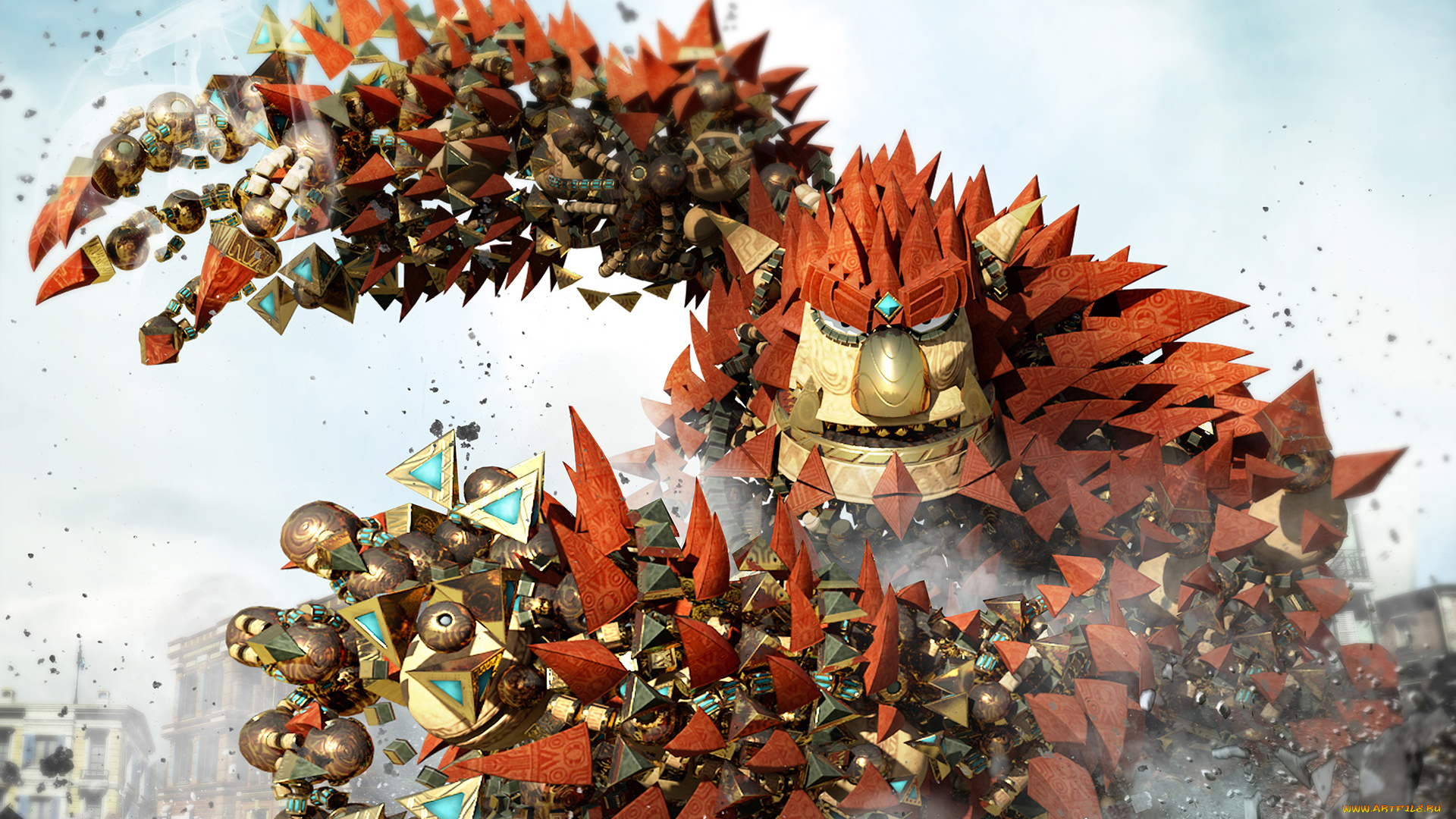 knack, видео, игры, персонаж, детали, шипы, существо