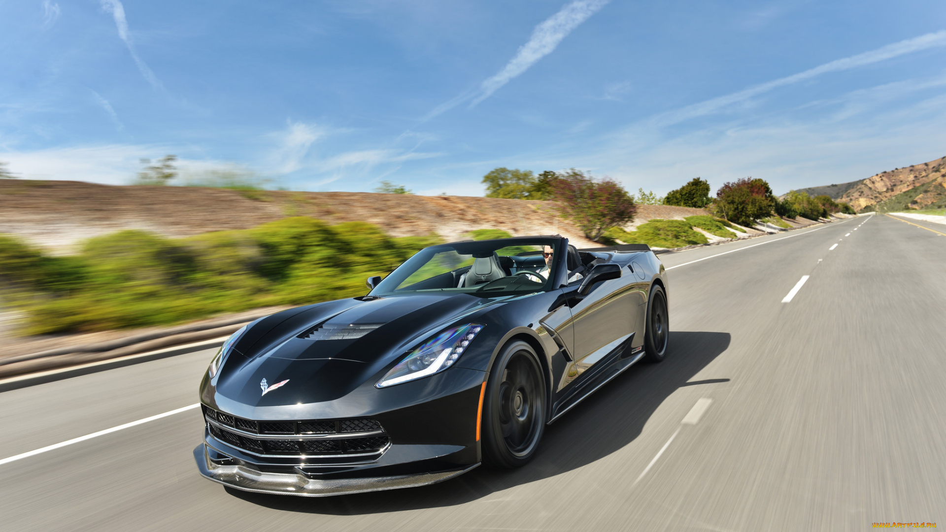 2014, corvette, stingray, hpe700, supercharged, автомобили, corvette, корвет, черный