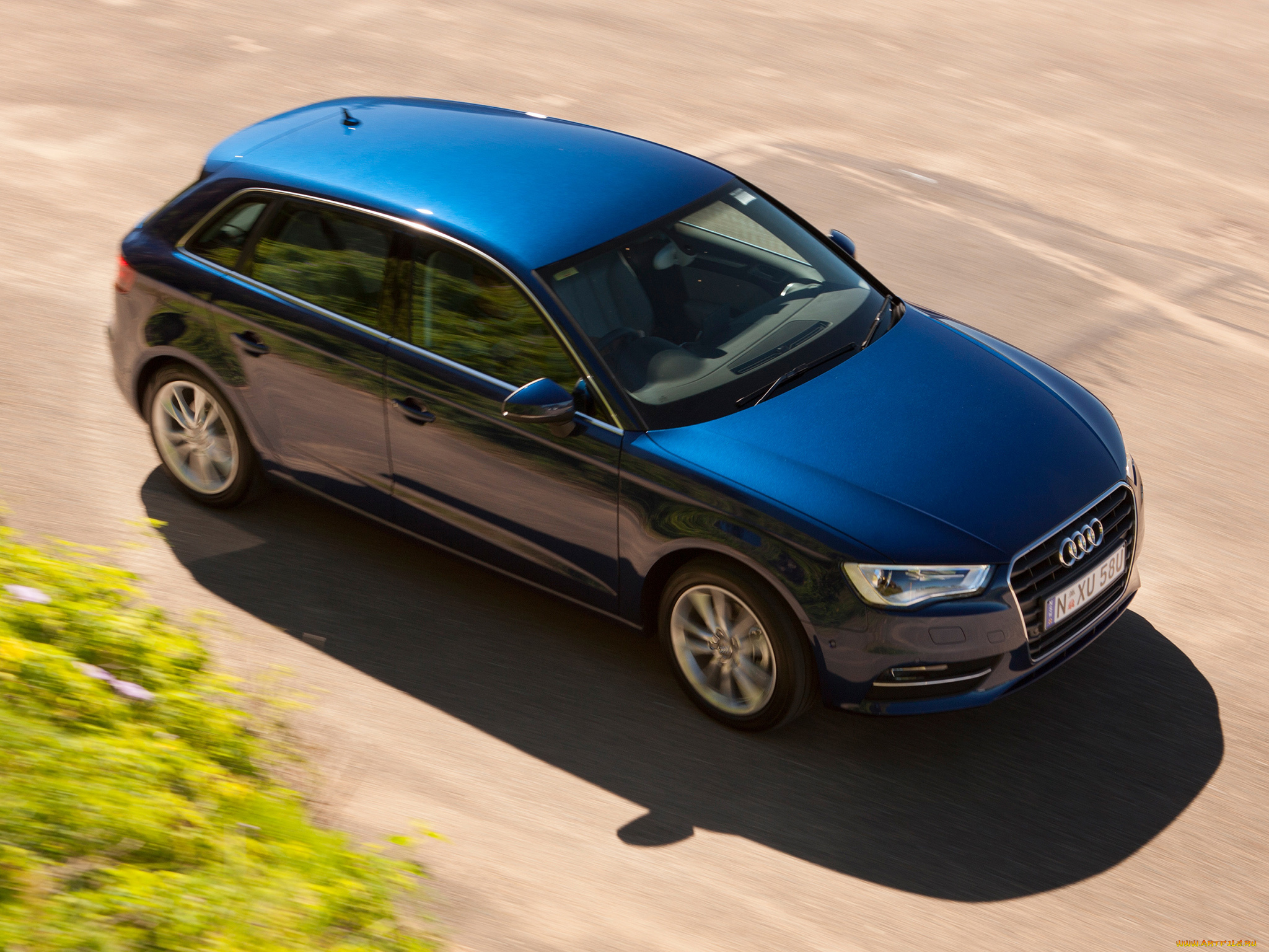 автомобили, audi, sportback, a3, 8v, au-spec, синий, 2013г, tdi, 2-0