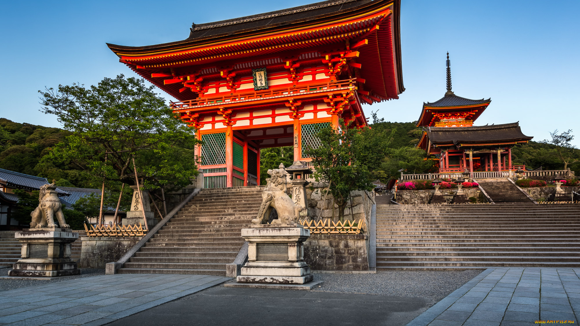 kyoto, , japan, города, киото, , Япония, храм, парк