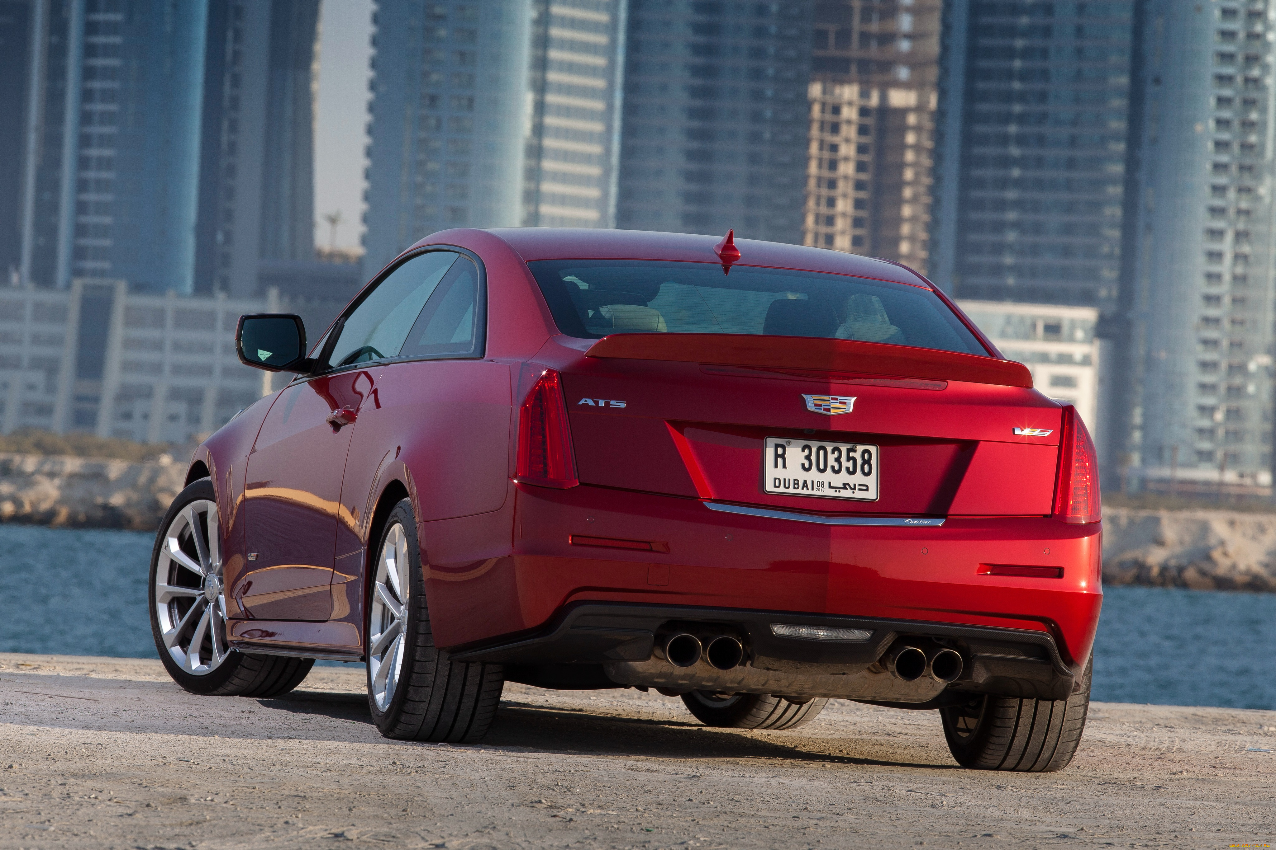 автомобили, cadillac, coupe, ats-v, 2016г