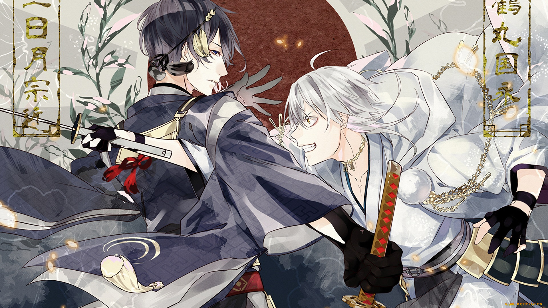 аниме, touken, ranbu, танец, мечей