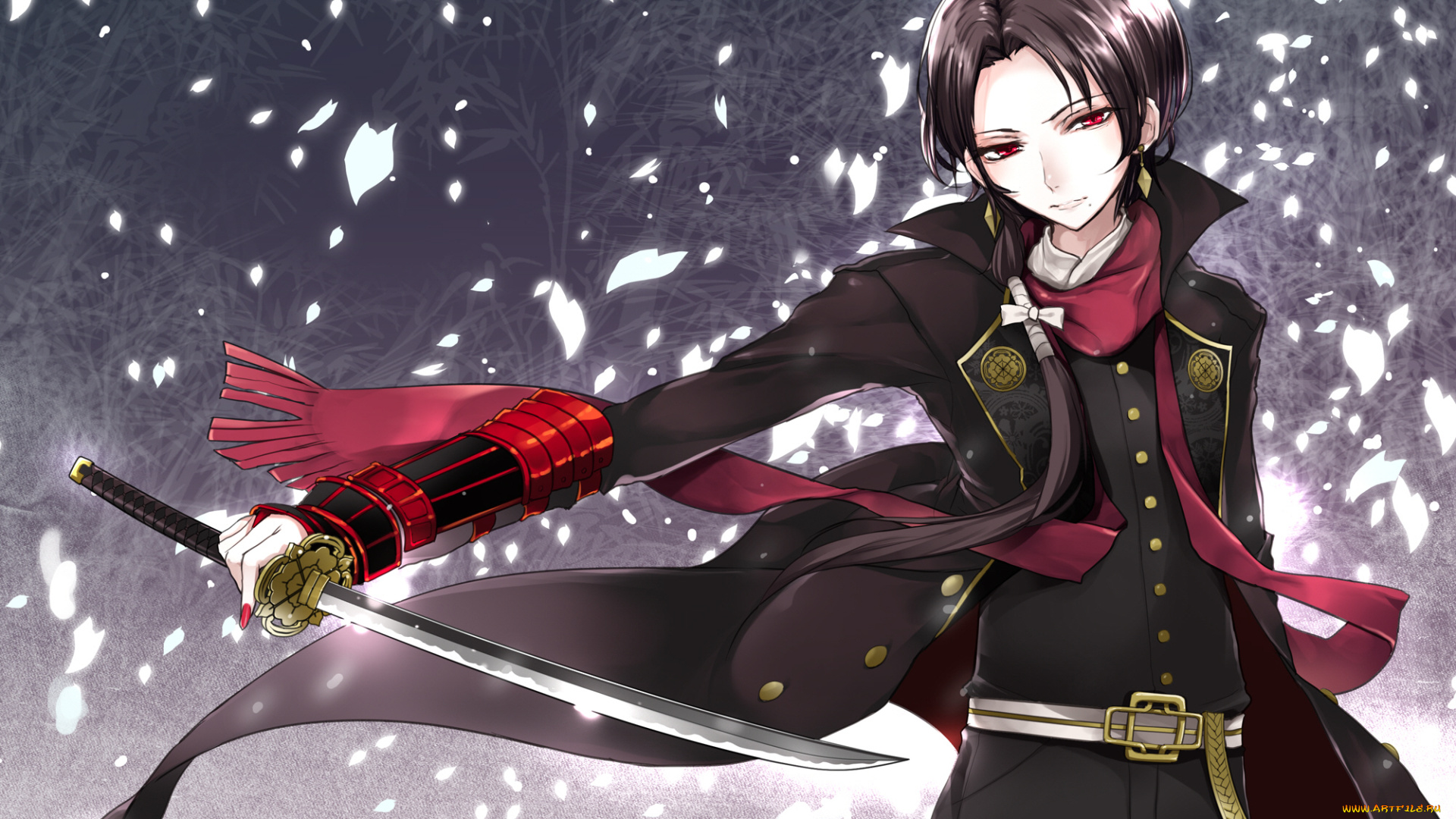 аниме, touken, ranbu, танец, мечей