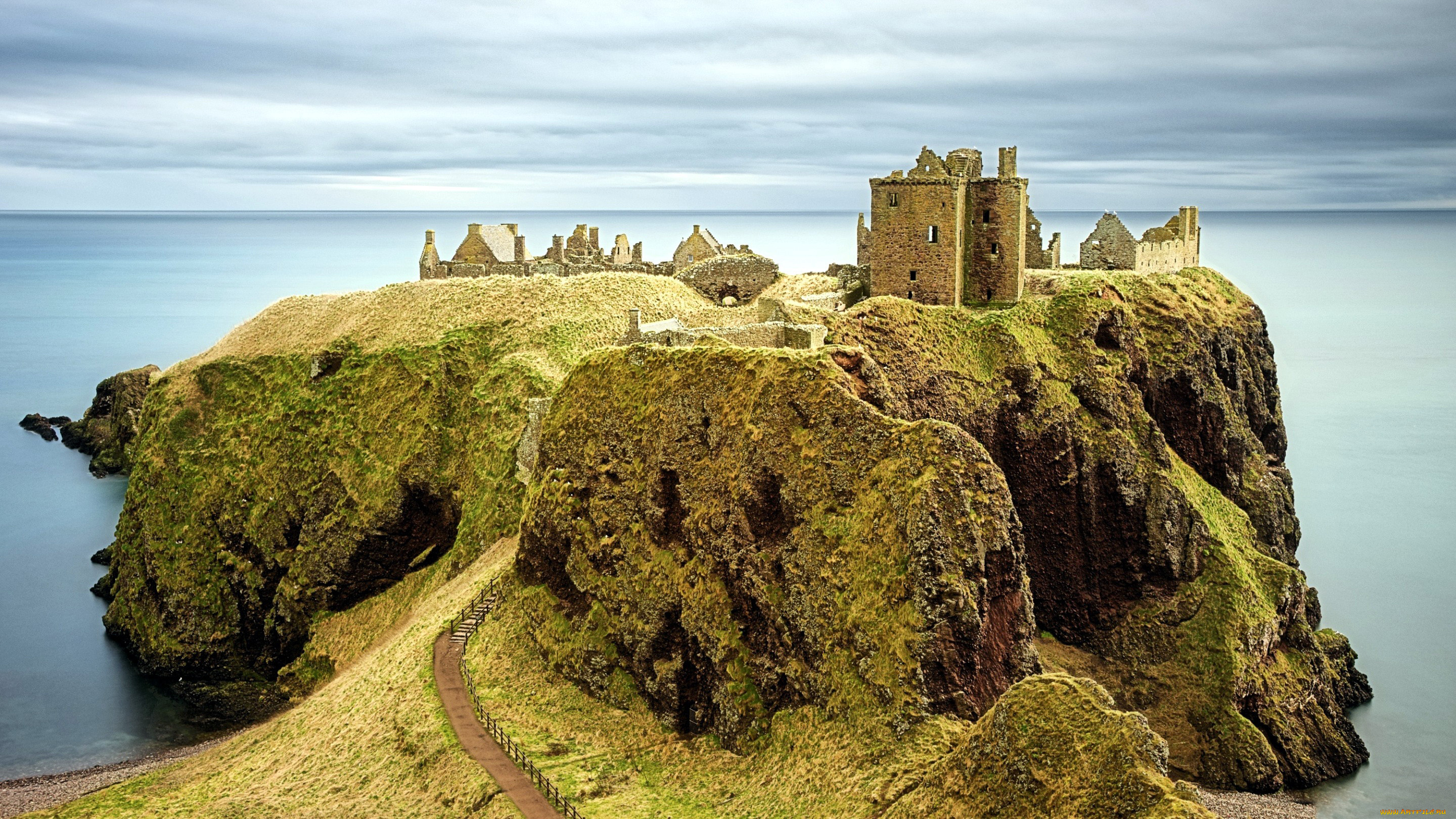 dunnottar, castle, scotland, города, замки, англии, dunnottar, castle