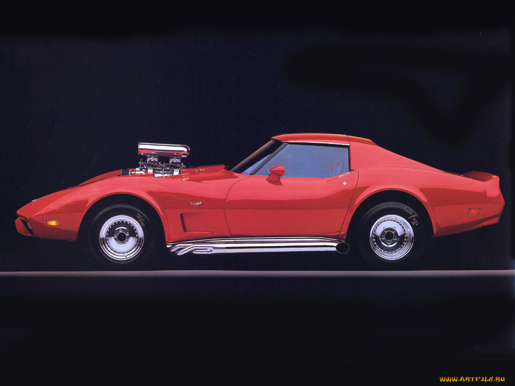 corvette, muscle, car, 1977, автомобили