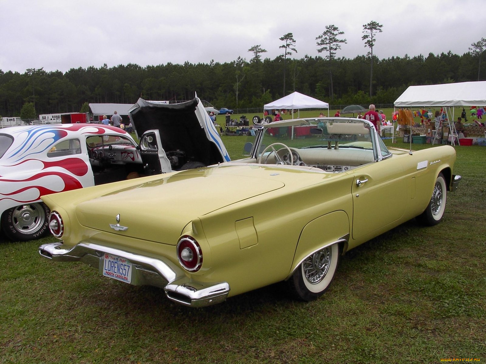 1957, ford, thunderbird, convertible, classic02, автомобили