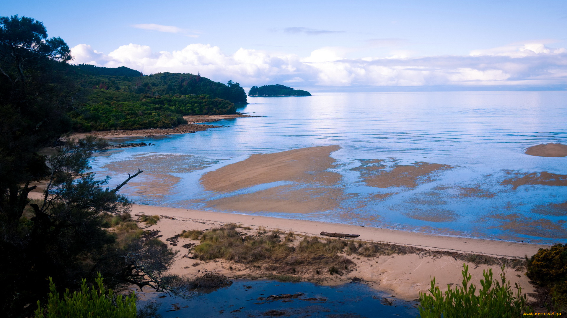 abel, tasman, national, park, new, zealand, природа, побережье, парк, берег, море