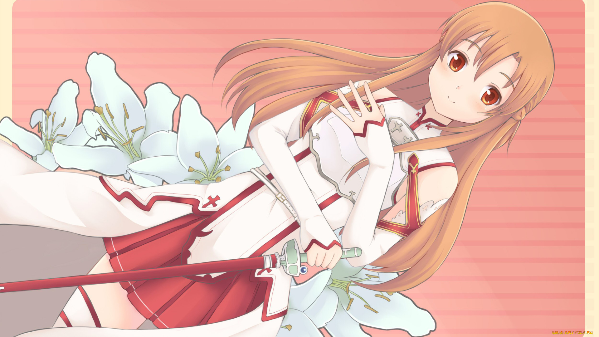 аниме, sword, art, online, asuna, асуна, sao