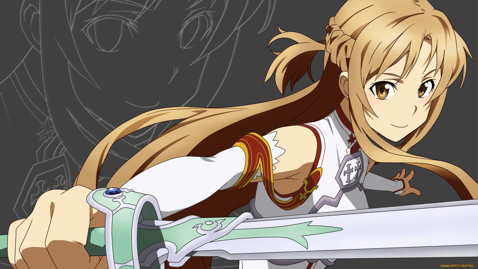 аниме, sword, art, online, sao, asuna, асуна