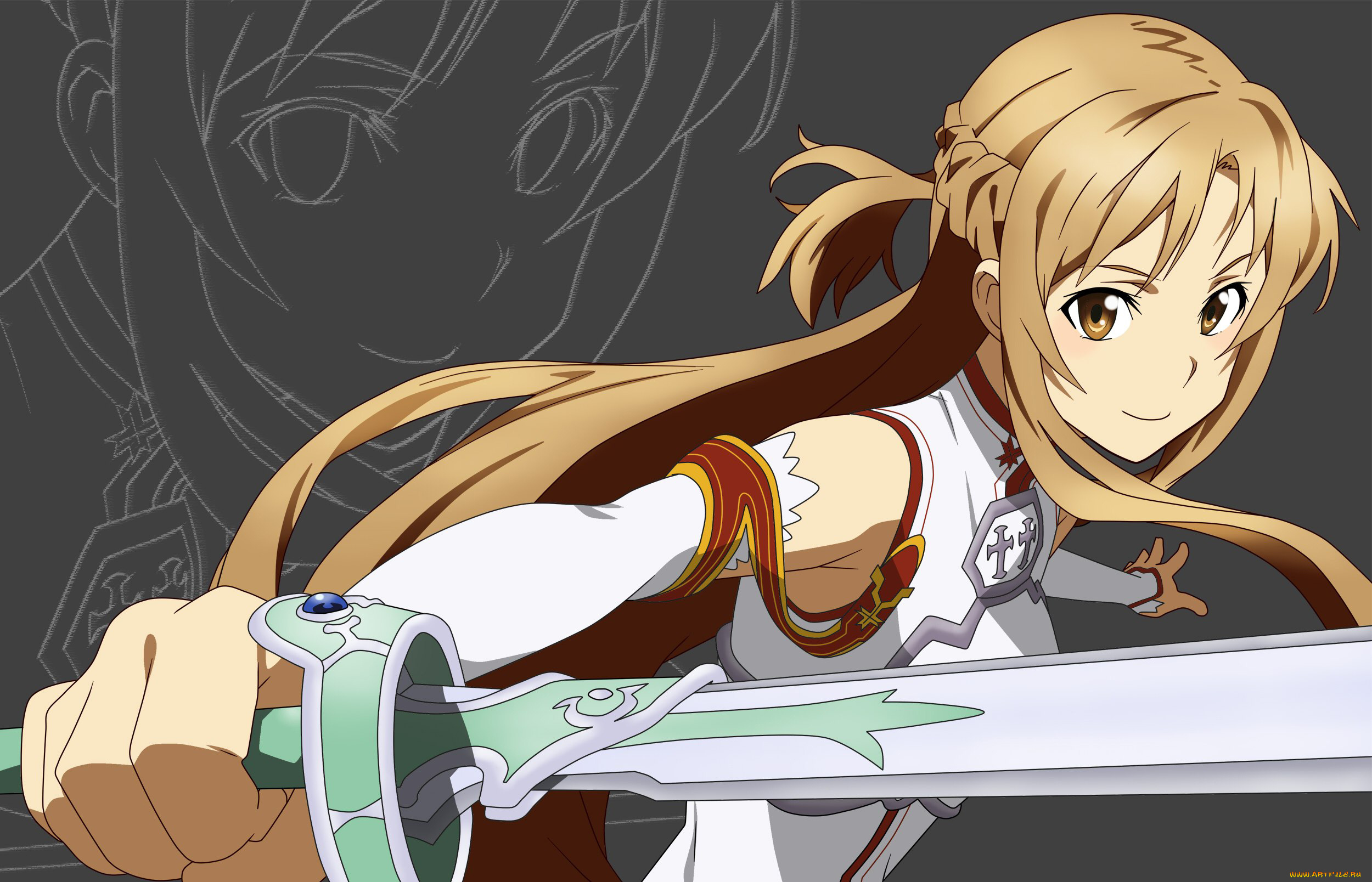 аниме, sword, art, online, sao, asuna, асуна