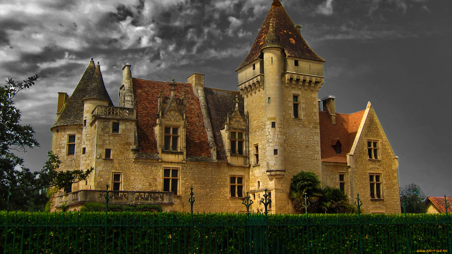 chateau, des, milandes, франция, города, дворцы, замки, крепости, замок