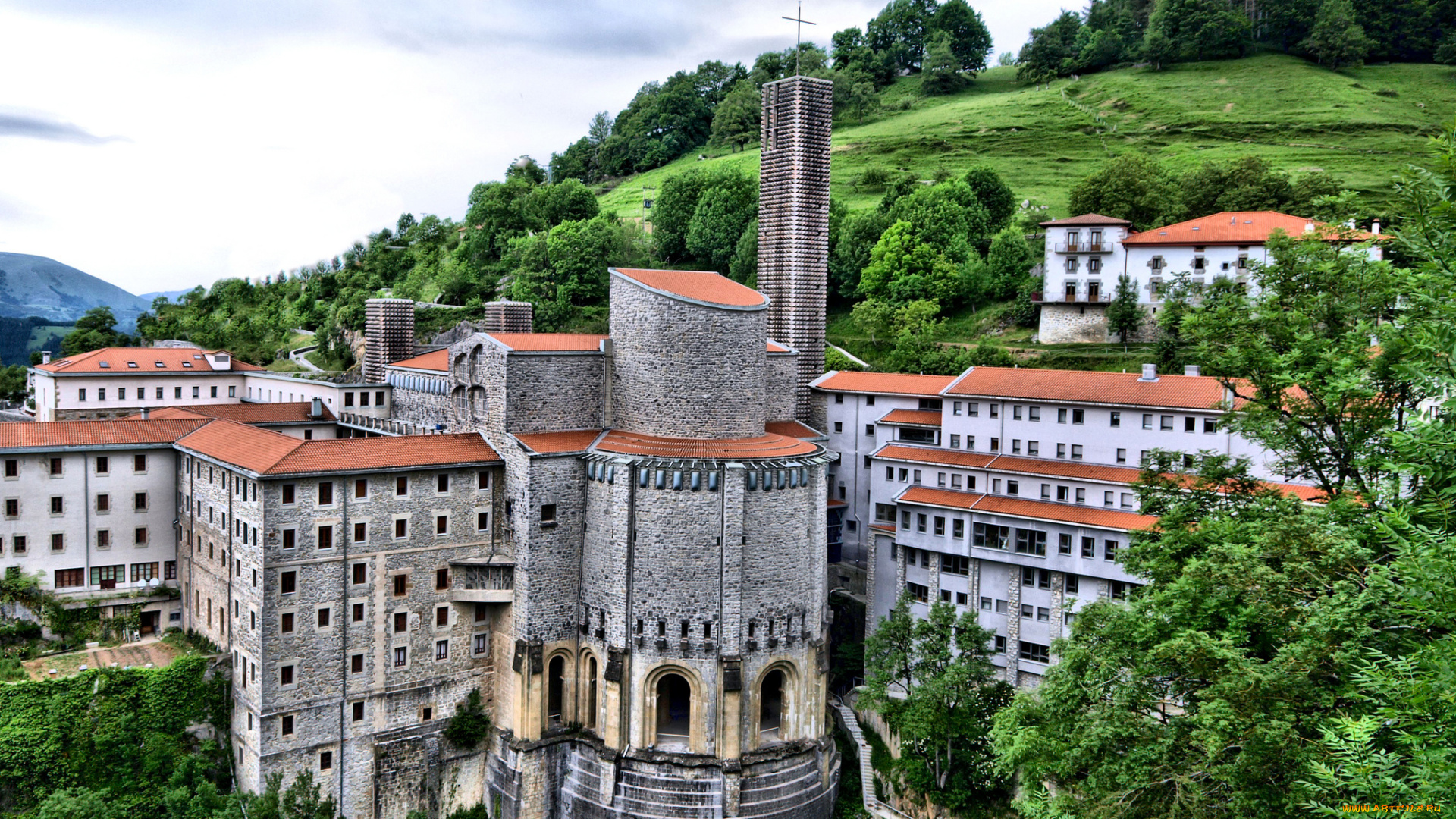 sanctuary, of, arantzazu, o&, 241, ati, basque, country, spain, города, католические, соборы, костелы, аббатства, onati, храм, богоматери, арансасу, оньяте, страна, басков, испания