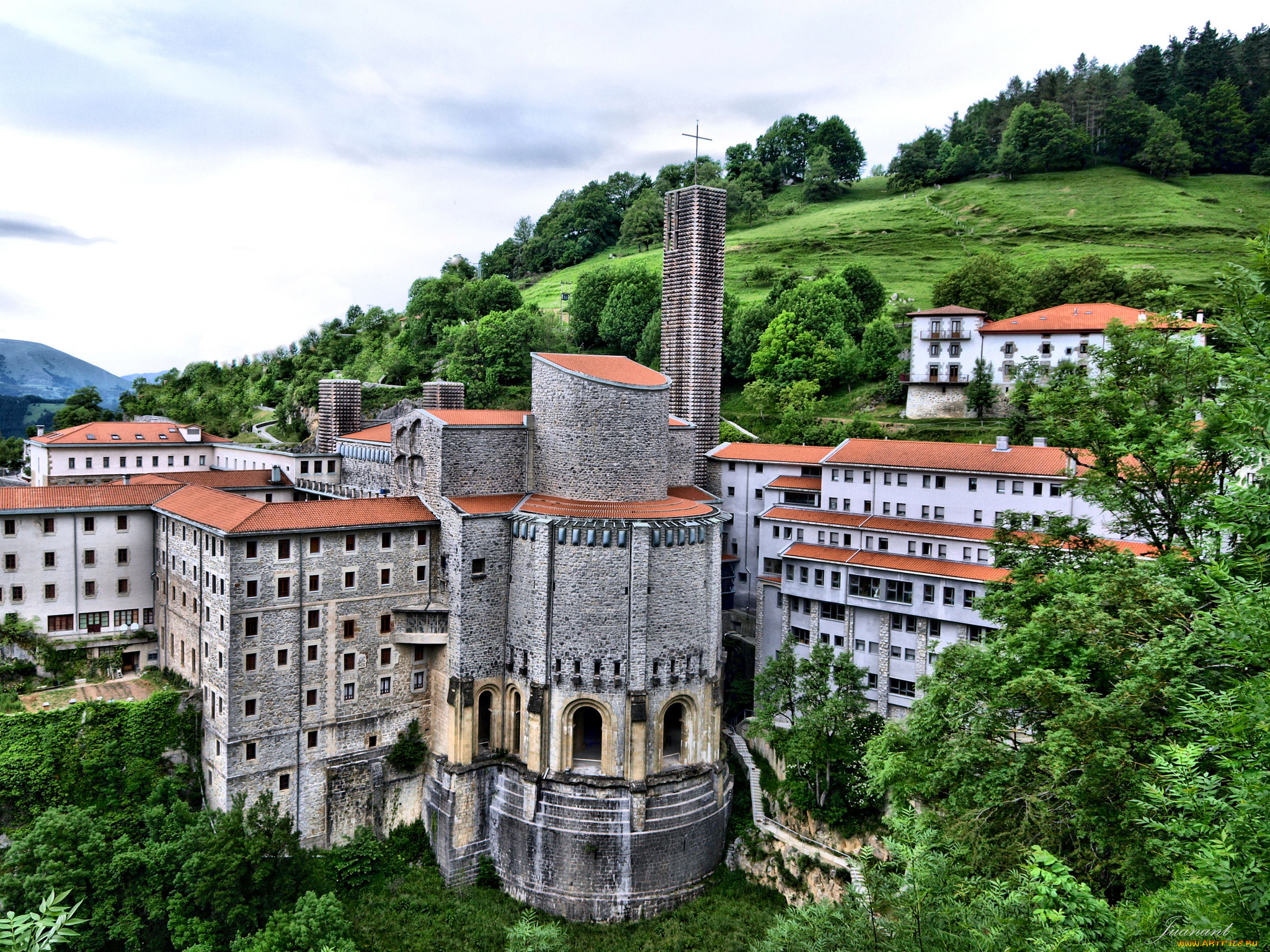 sanctuary, of, arantzazu, o&, 241, ati, basque, country, spain, города, католические, соборы, костелы, аббатства, onati, храм, богоматери, арансасу, оньяте, страна, басков, испания