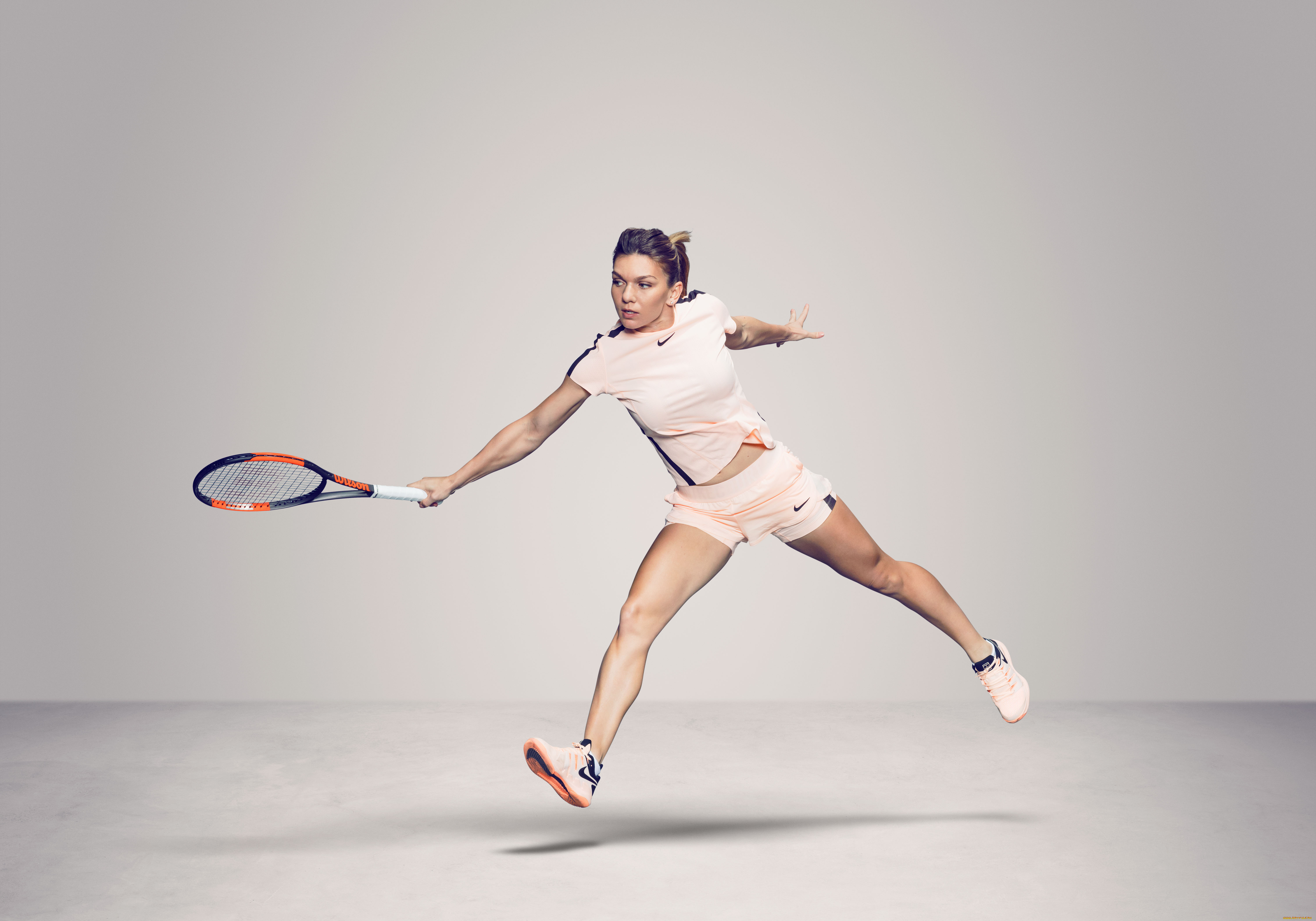 спорт, теннис, девушка, взгляд, фон, simona, halep