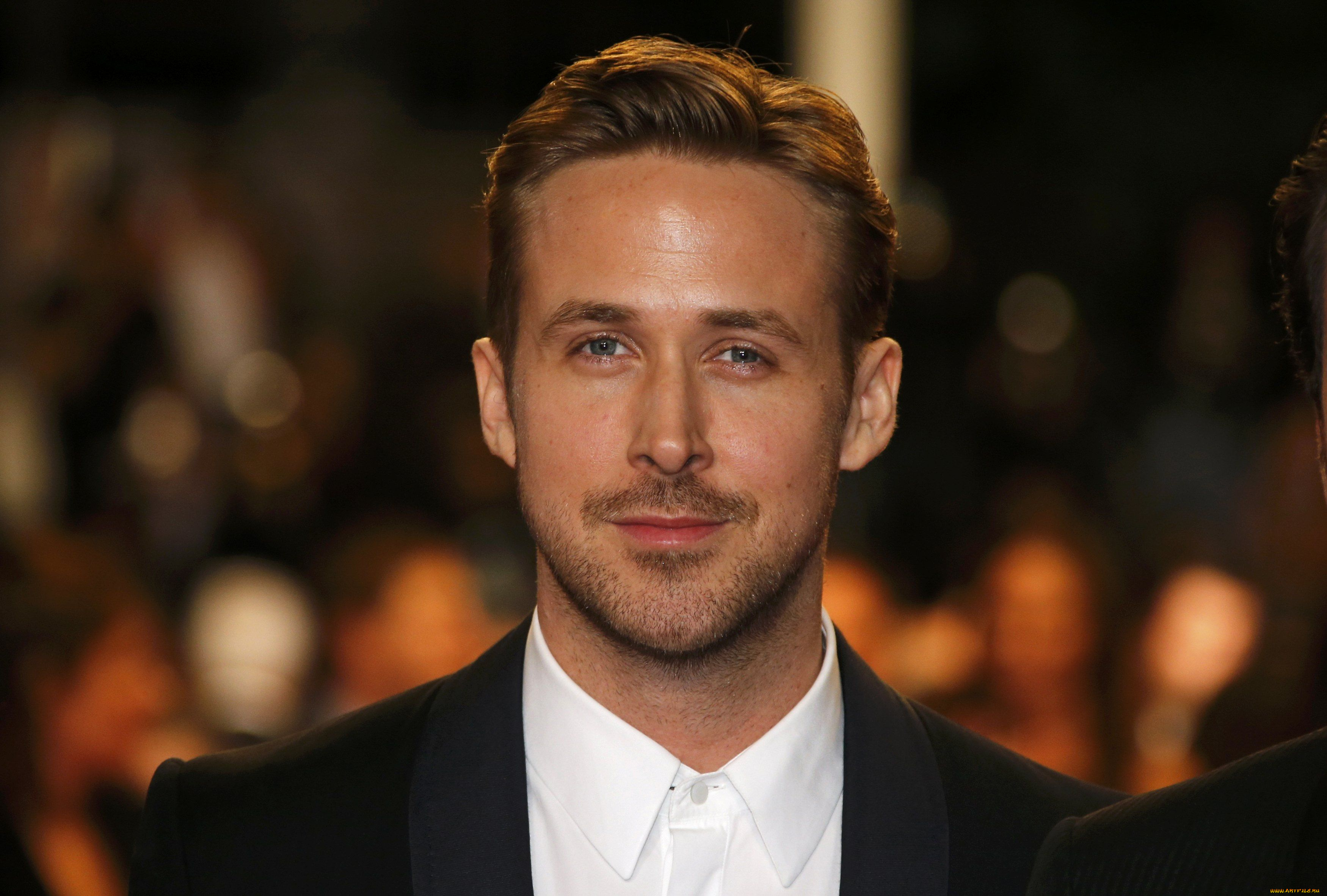 мужчины, ryan, gosling, костюм, лицо, актер