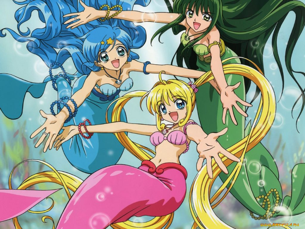 аниме, mermaid, melody