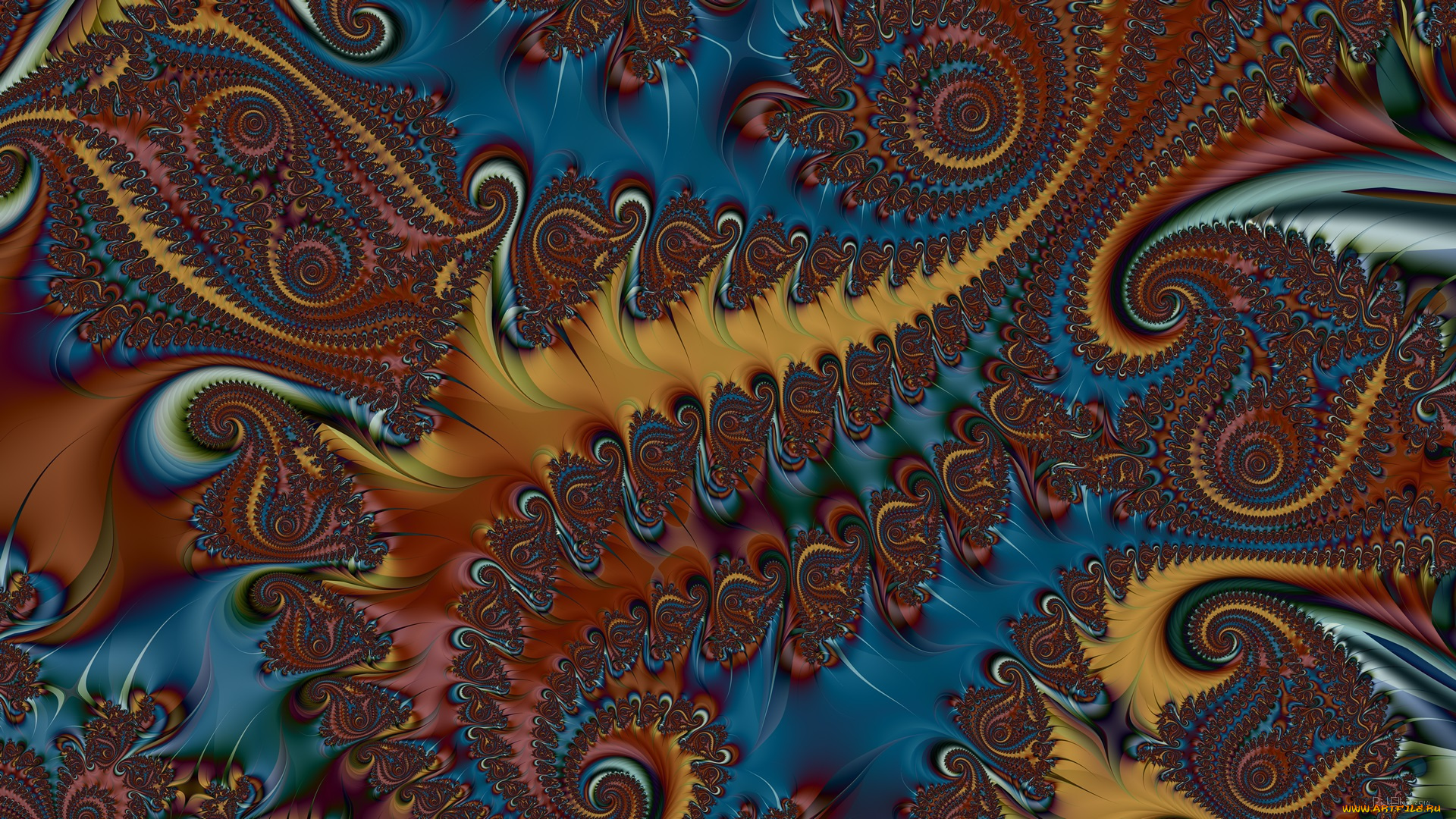 3д, графика, фракталы, , fractal, узор, фон, цвета