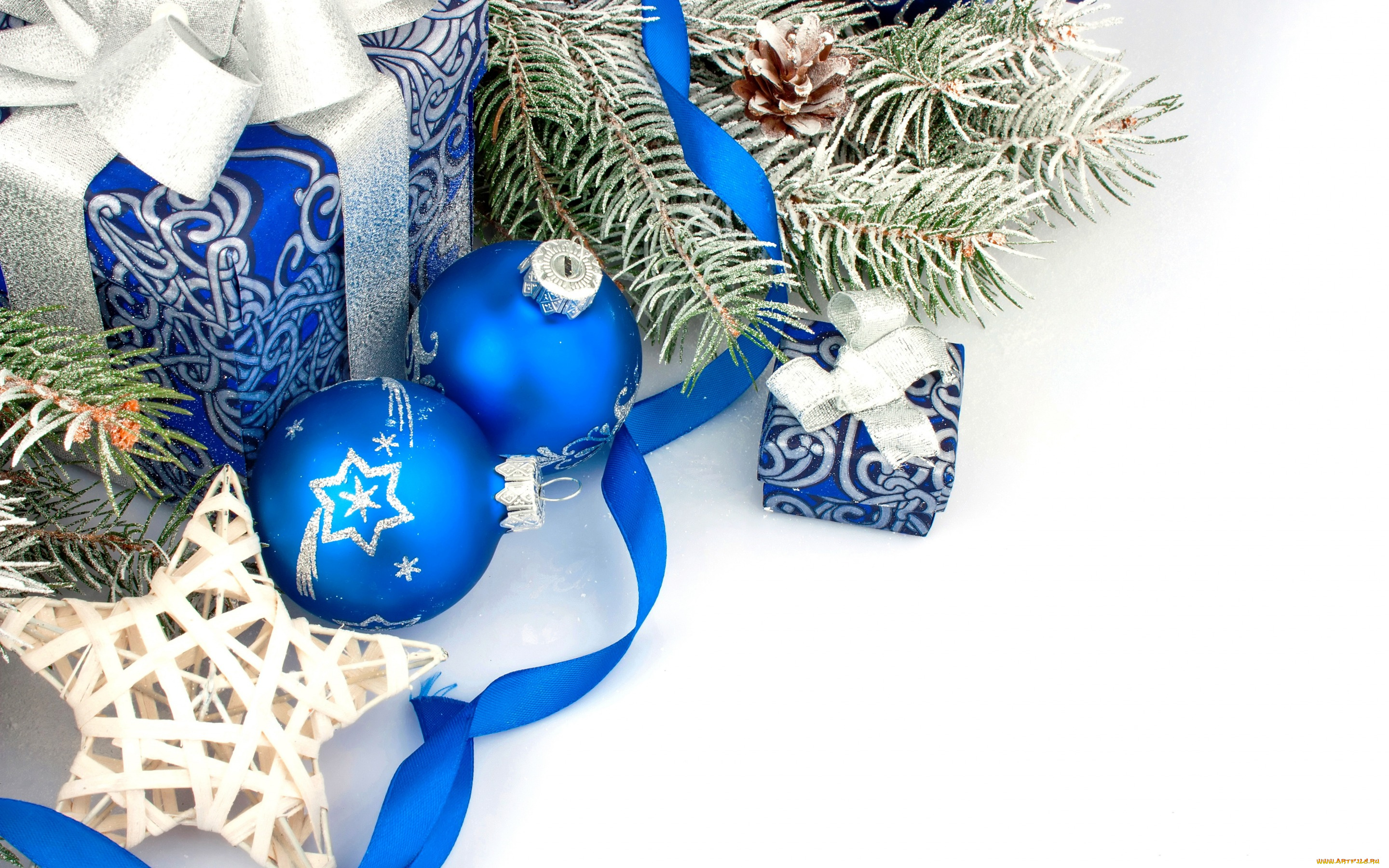праздничные, подарки, и, коробочки, blue, decoration, balls, christmas, gift, украшения, подарки, шары, рождество, новый, год, new, year