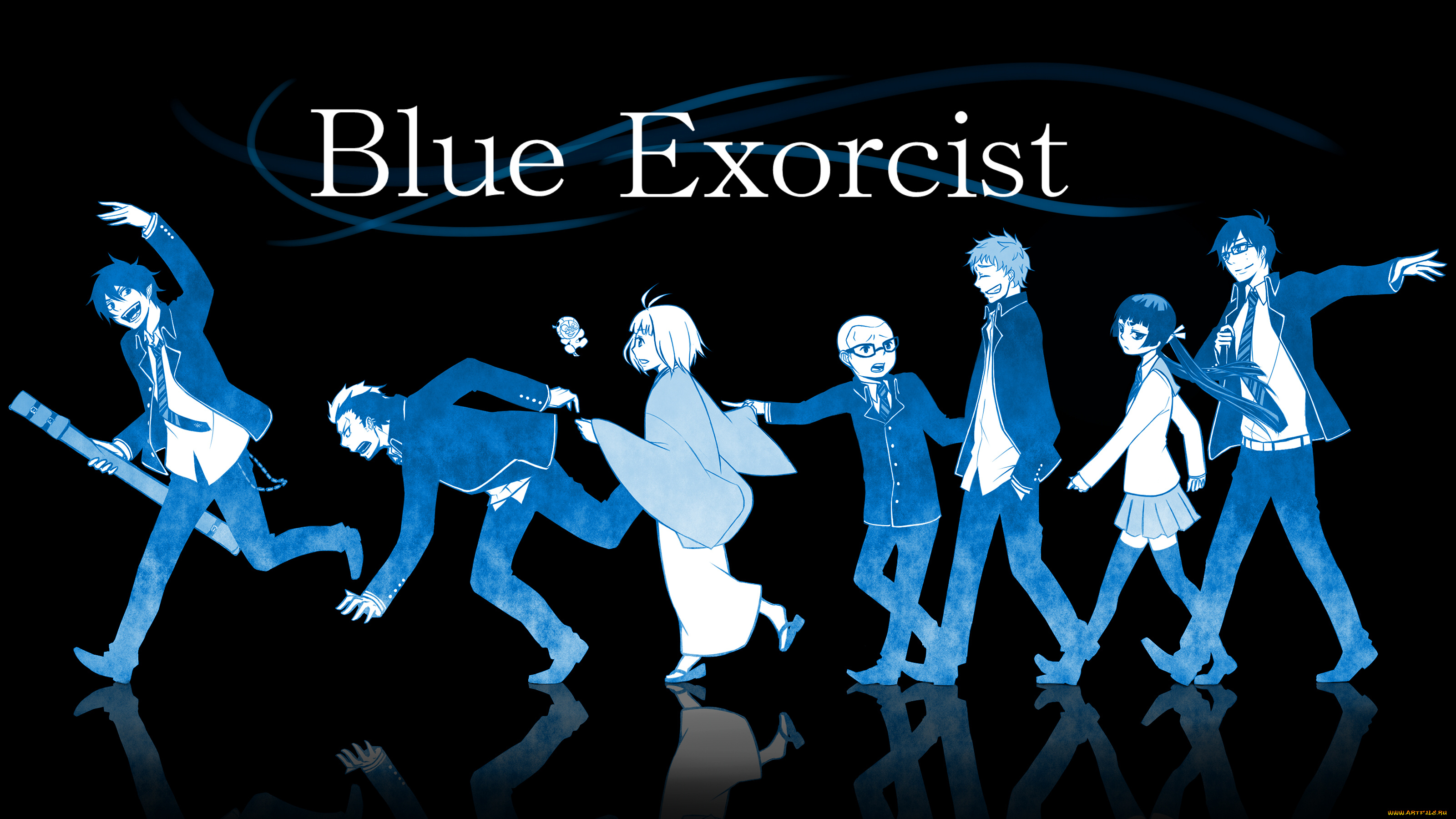 аниме, ao, no, exorcist, арт, рин, синий, экзорцист, персонажи, братья, юкио
