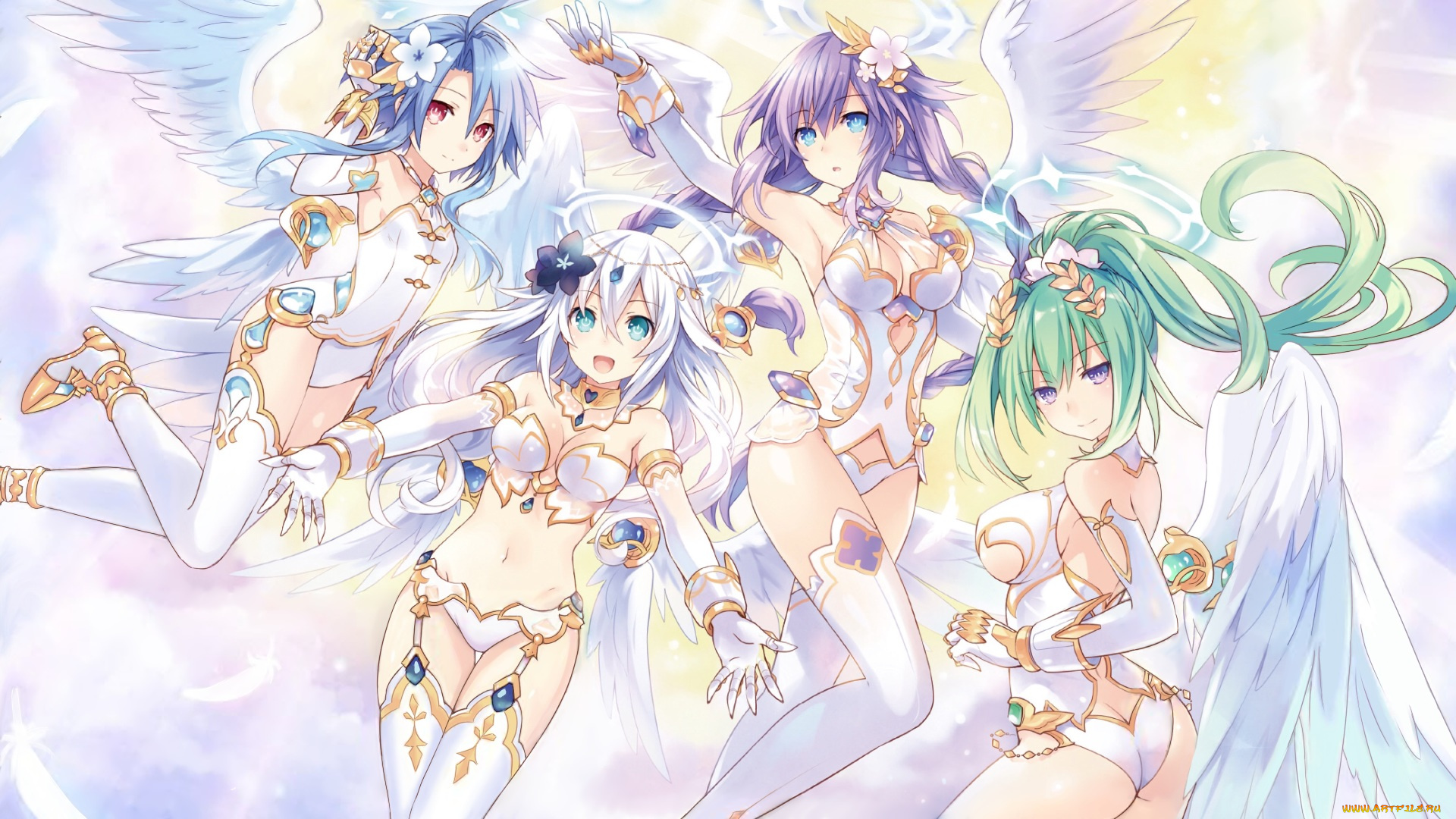 аниме, hyperdimension, neptunia, tsunako