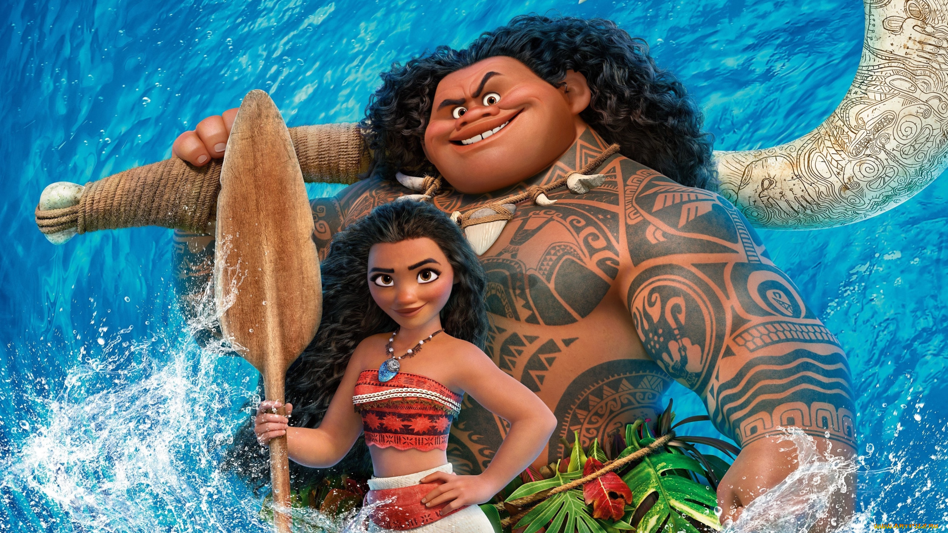 мультфильмы, moana, персонажи