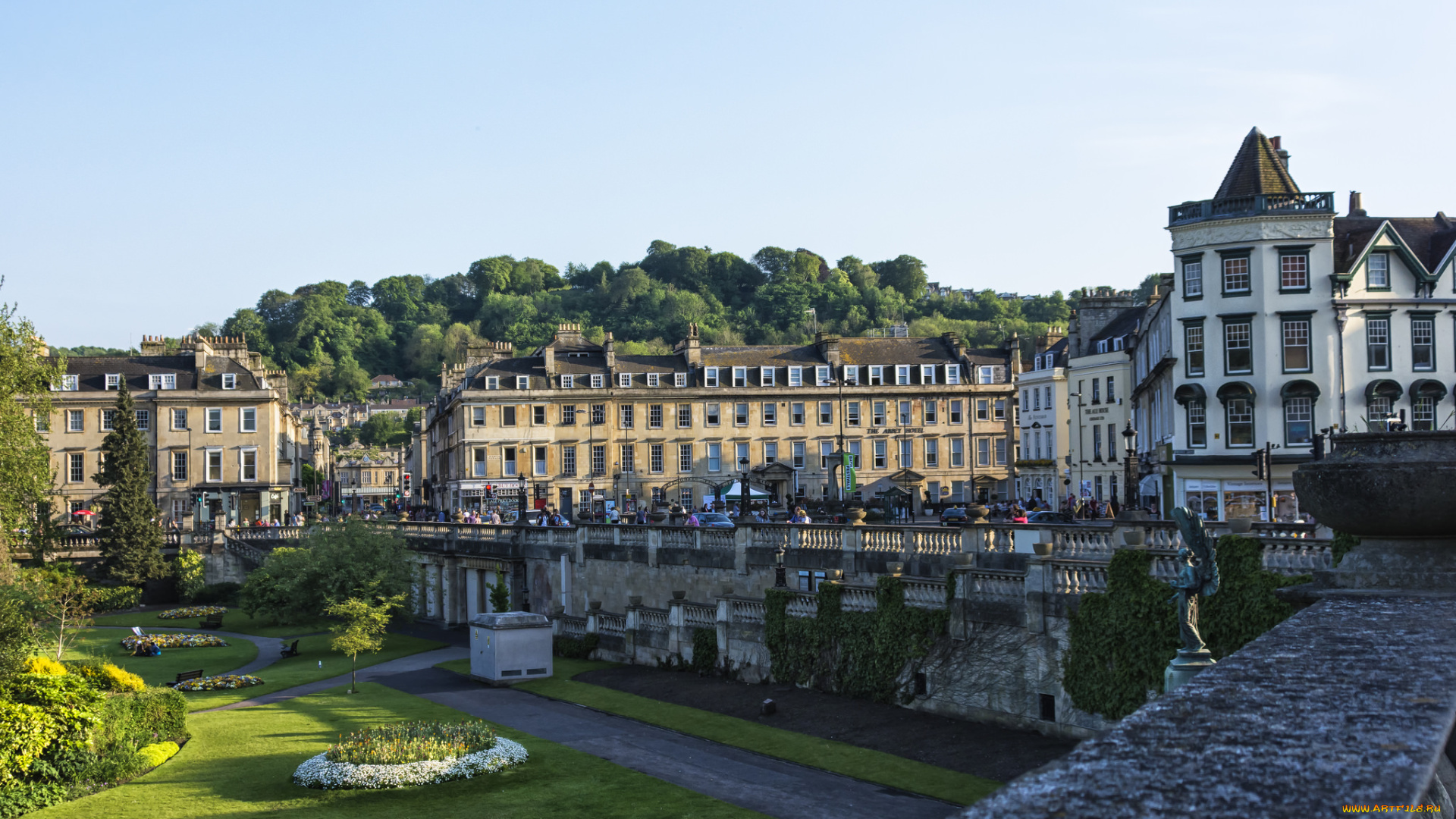 bath, uk, города, -, панорамы, простор