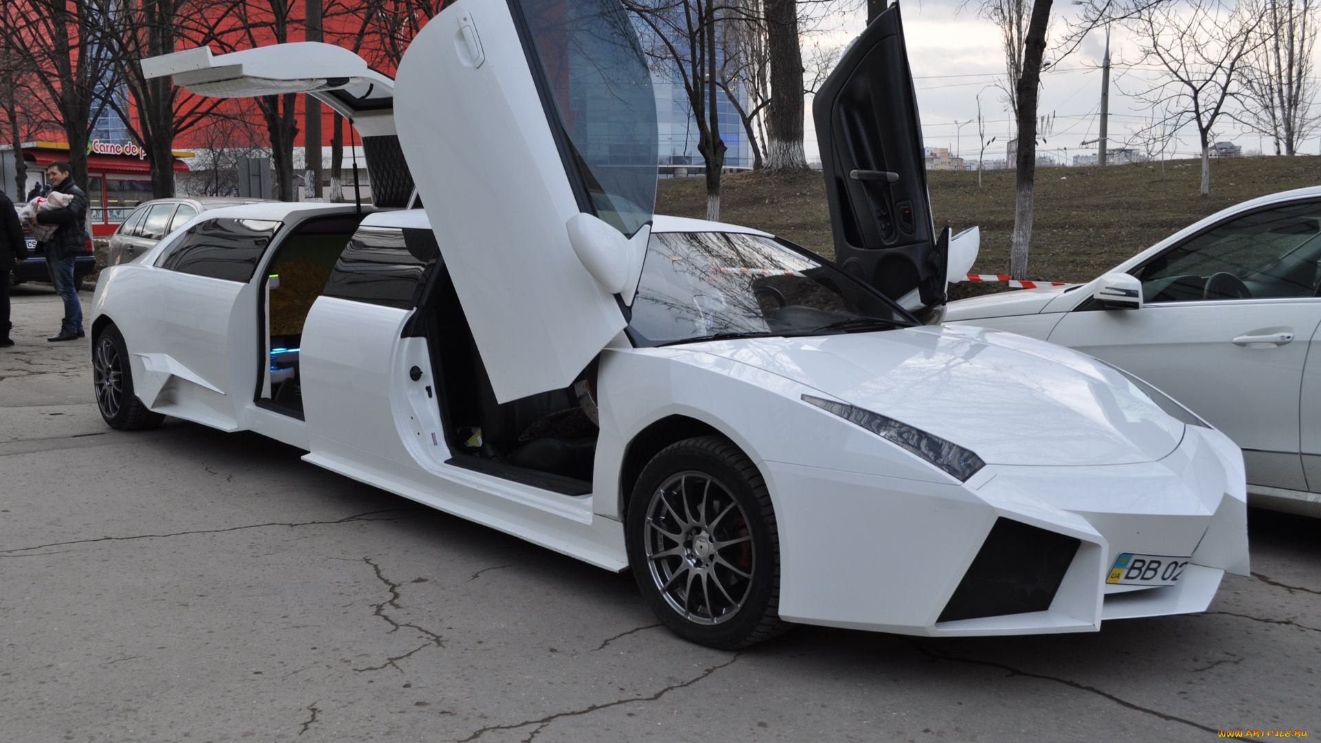 lamborghini, reventon, 2007, автомобили, выставки, и, уличные, фото, lamborghini, reventon, 2007, белый