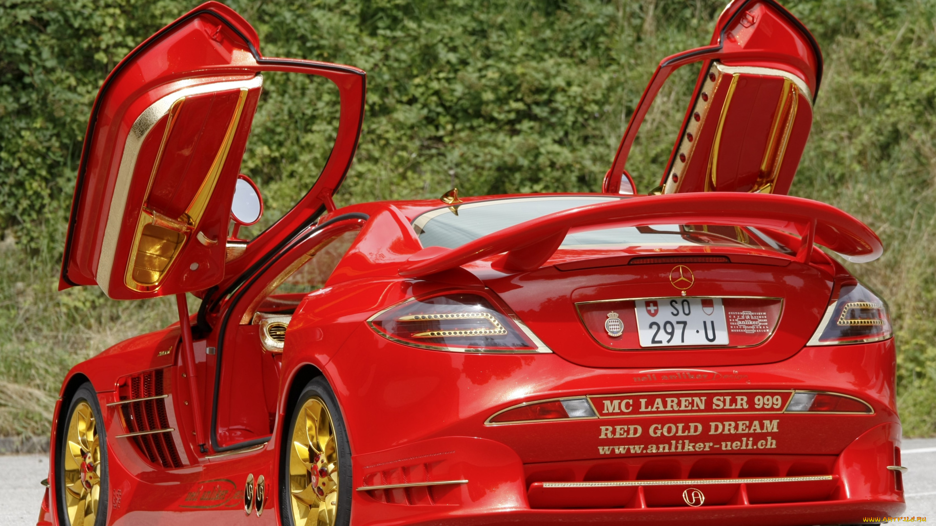 mercedes-benz, slr, mclaren, 999, red, gold, dream, 2011, автомобили, mercedes-benz, slr, mclaren, 999, red, gold, dream, 2011