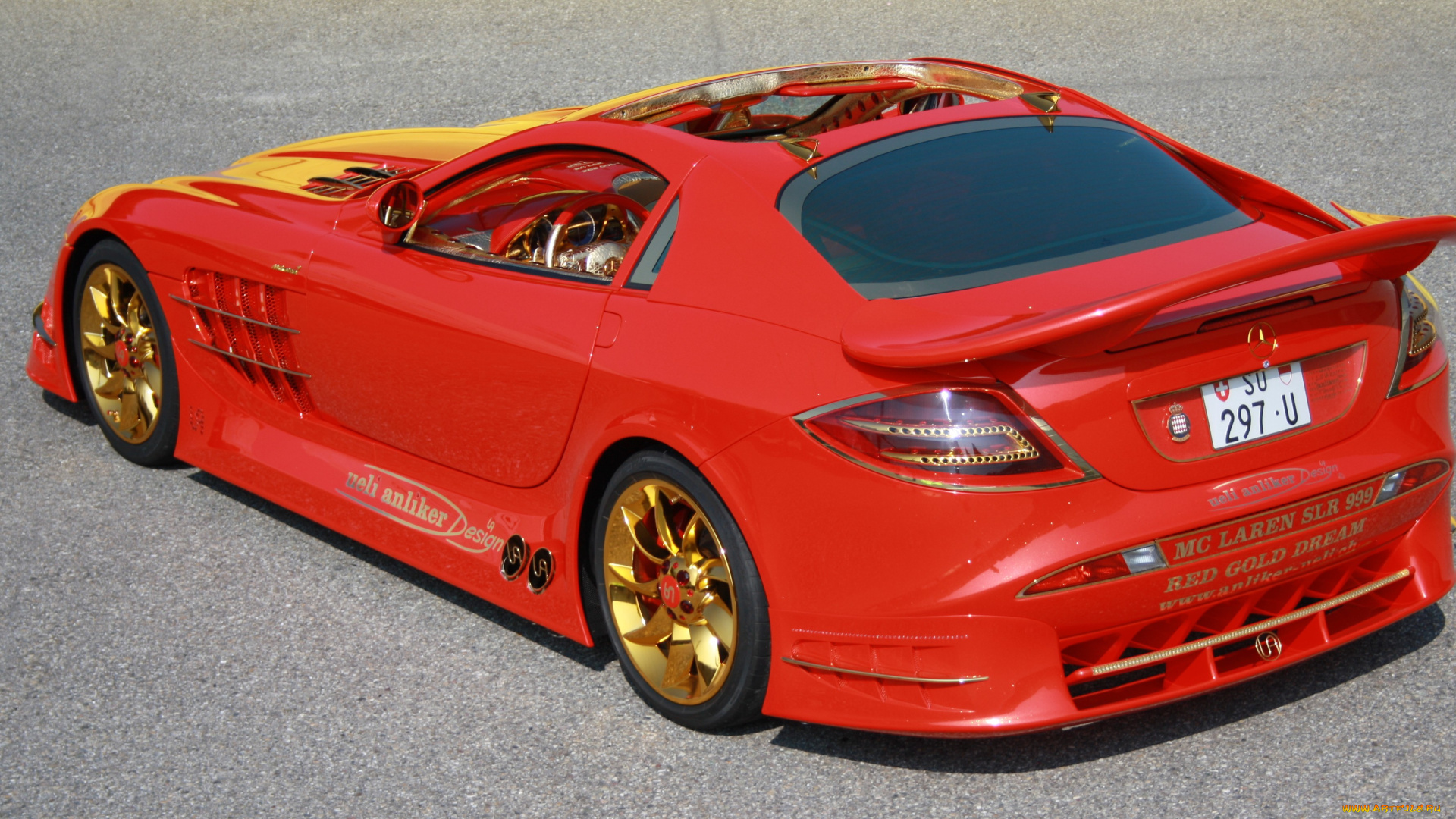 mercedes-benz, slr, mclaren, 999, red, gold, dream, 2011, автомобили, mercedes-benz, slr, mclaren, 999, red, gold, dream, 2011